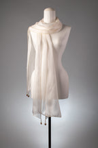 Braut-Stola | Seidenstola "Heart Beads"