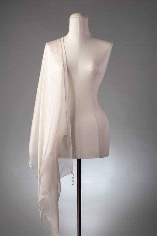Brautstola | Seidenstola "Crystal Drops"