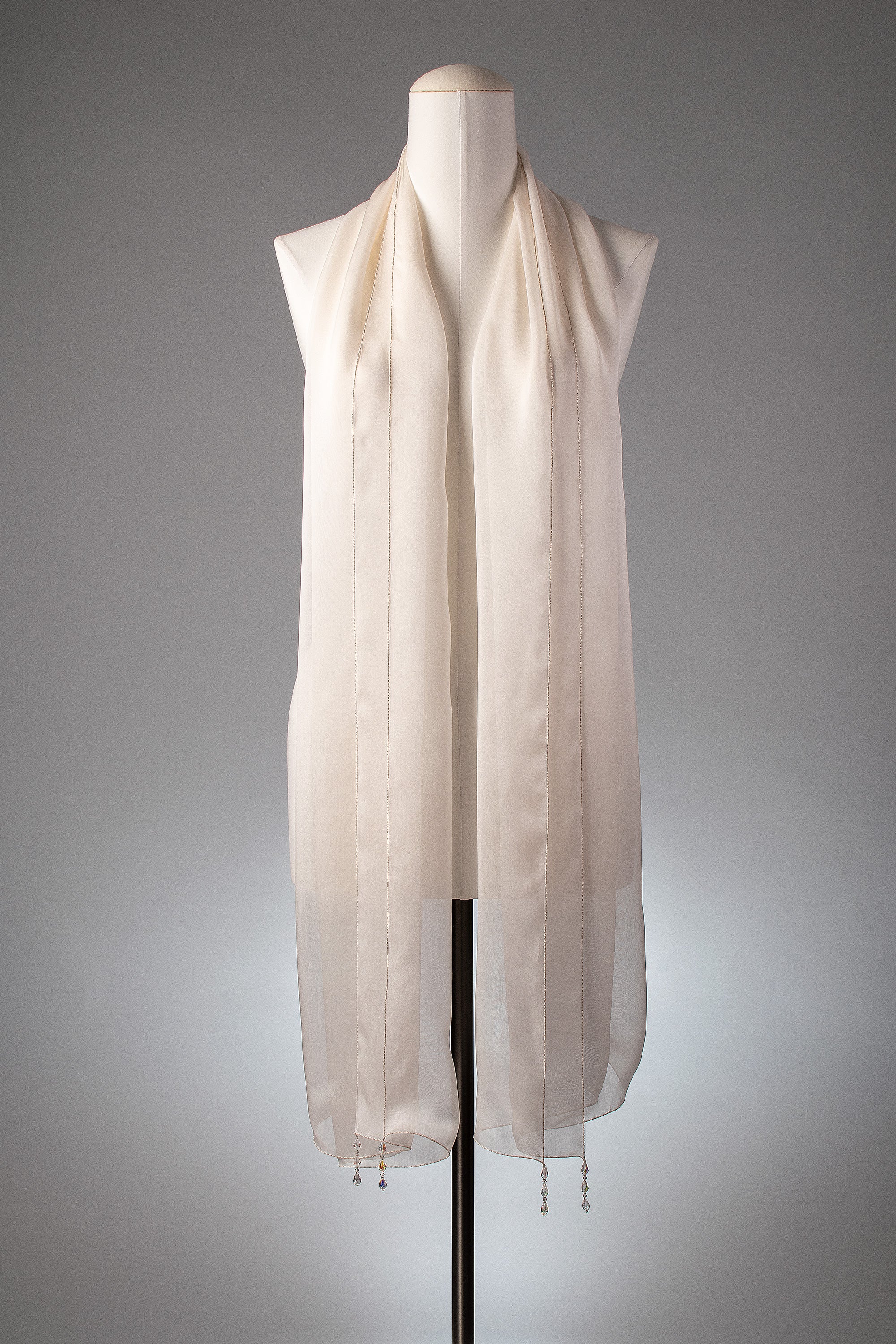 Brautstola | Seidenstola "Crystal Drops"