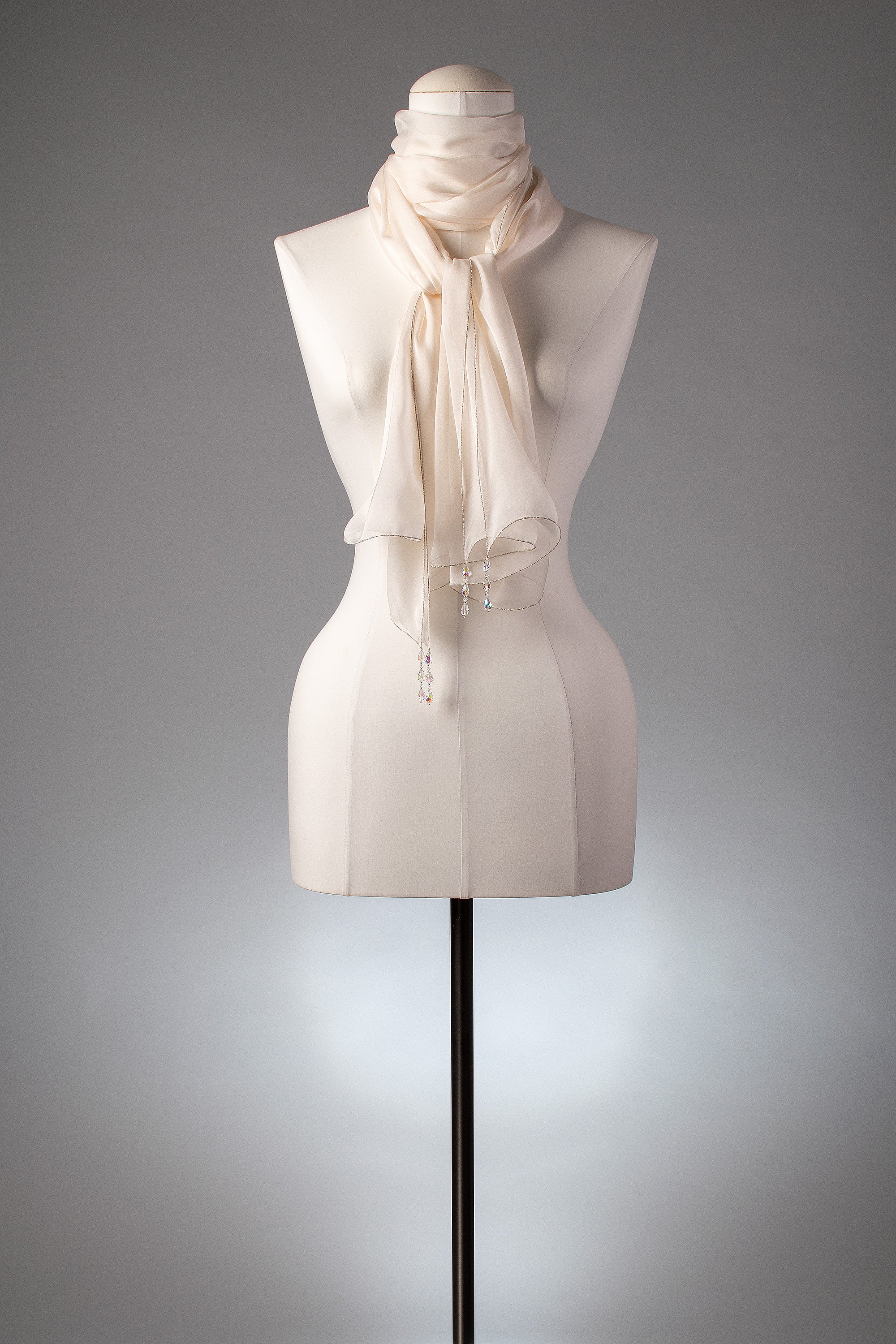 Brautstola | Seidenstola "Crystal Drops"