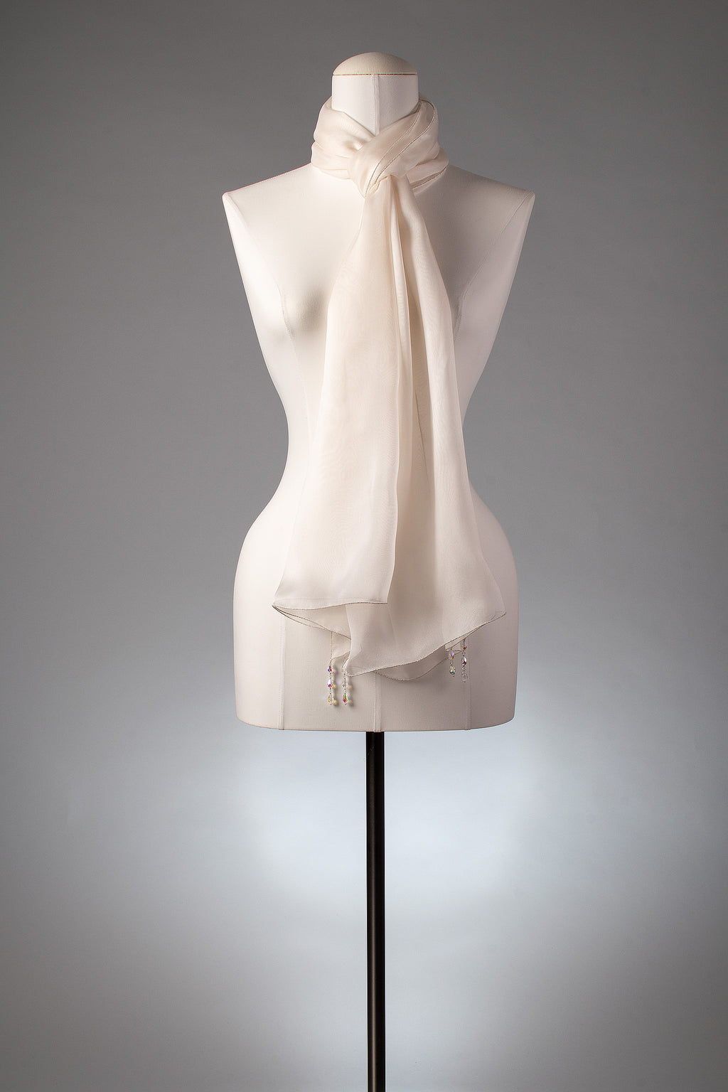 Brautstola | Seidenstola "Crystal Drops"