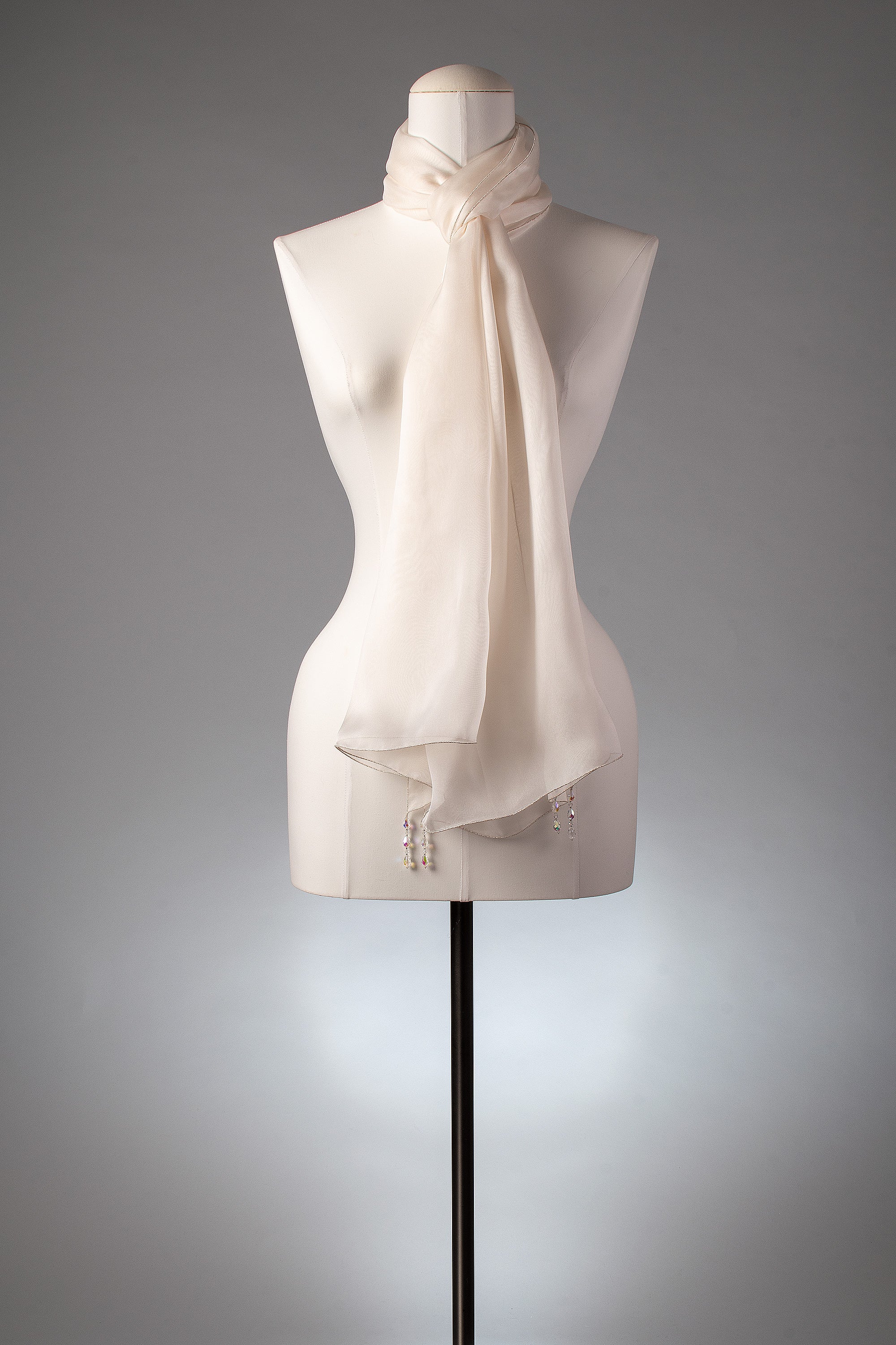 Brautstola | Seidenstola "Crystal Drops"