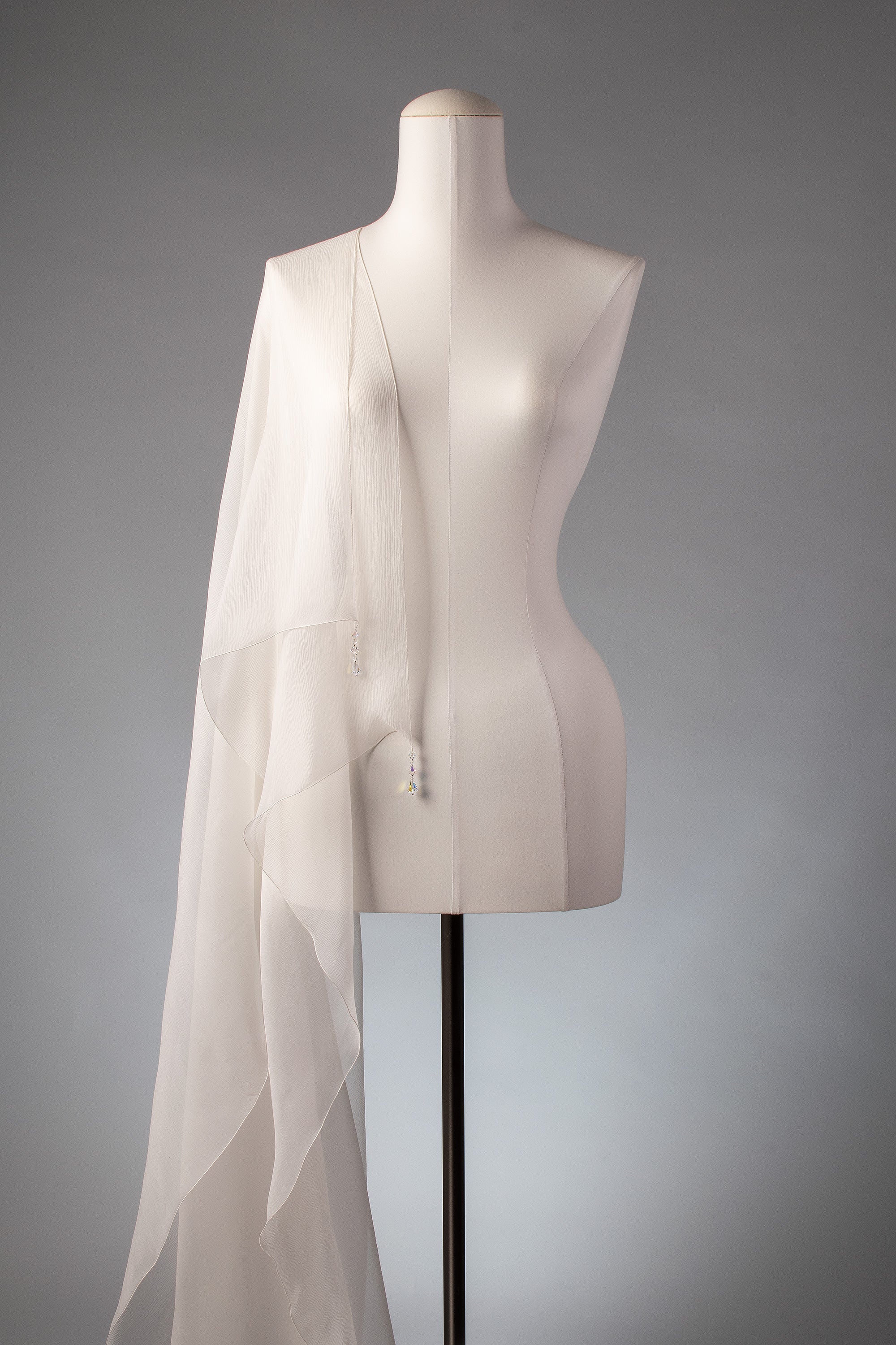 Braut-Stola | Seidenstola "Crystal Lights"