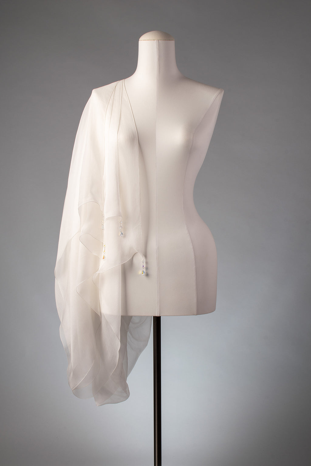 Braut-Stola | Seidenstola "Crystal Lights"