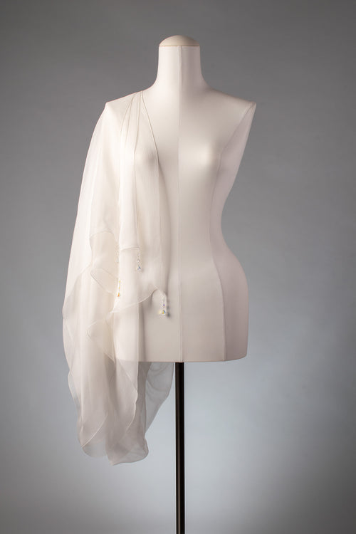 Braut-Stola | Seidenstola "Crystal Lights"
