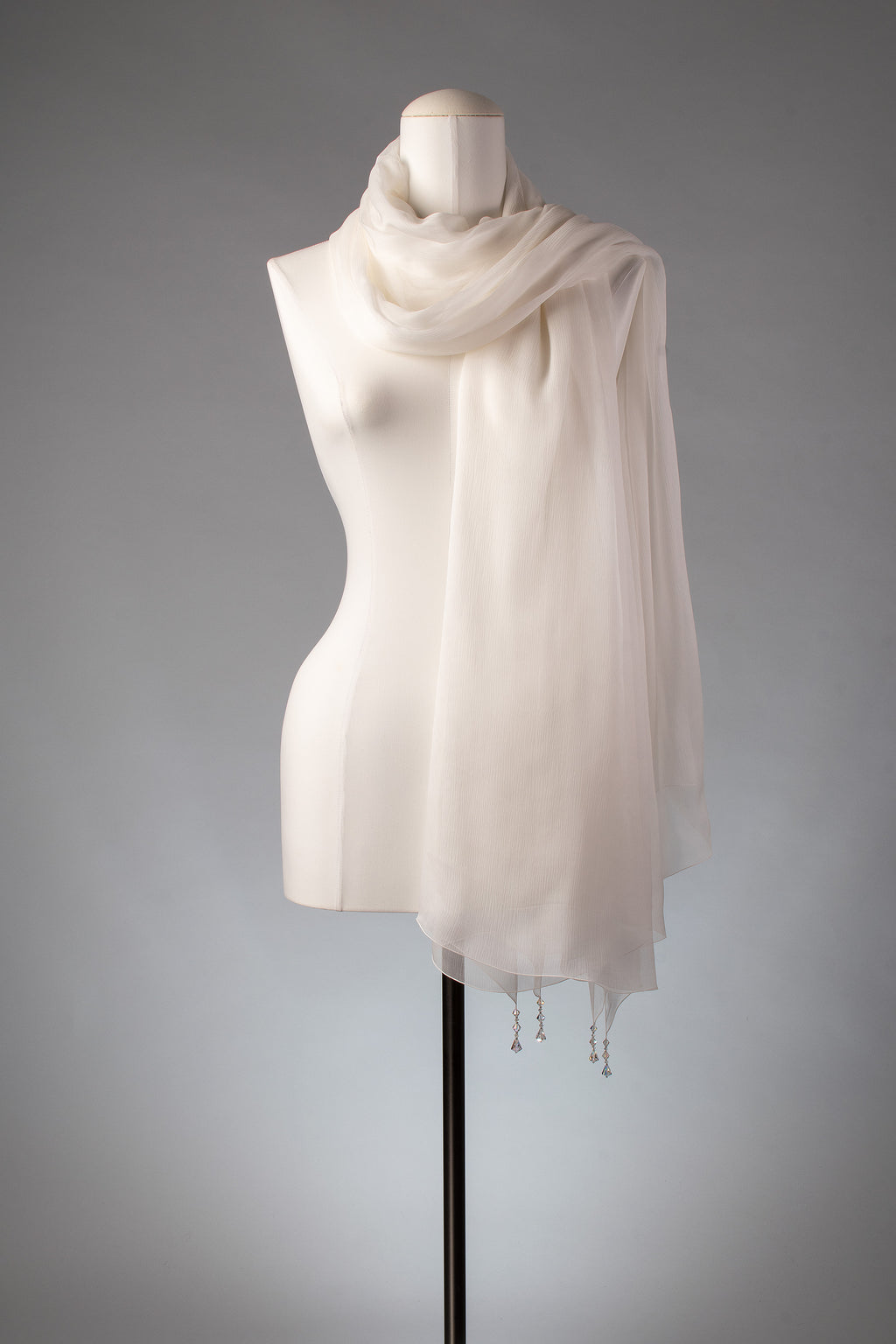 Braut-Stola | Seidenstola "Crystal Lights"