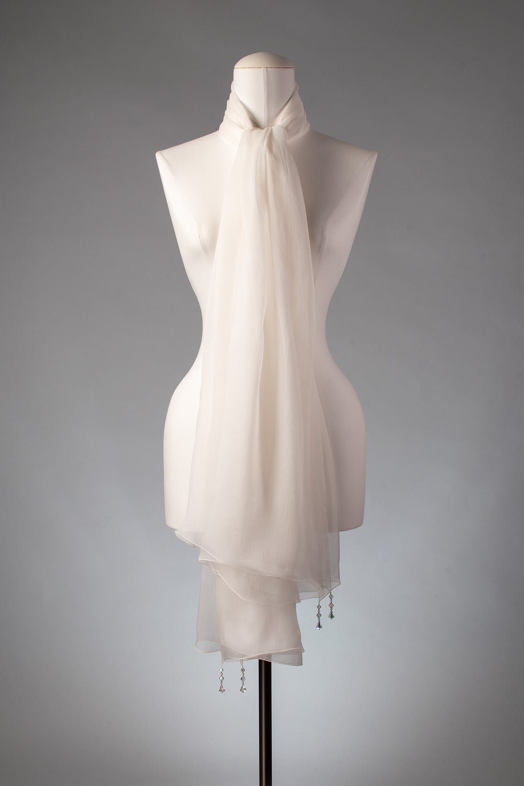 Braut-Stola | Seidenstola "Crystal Lights"