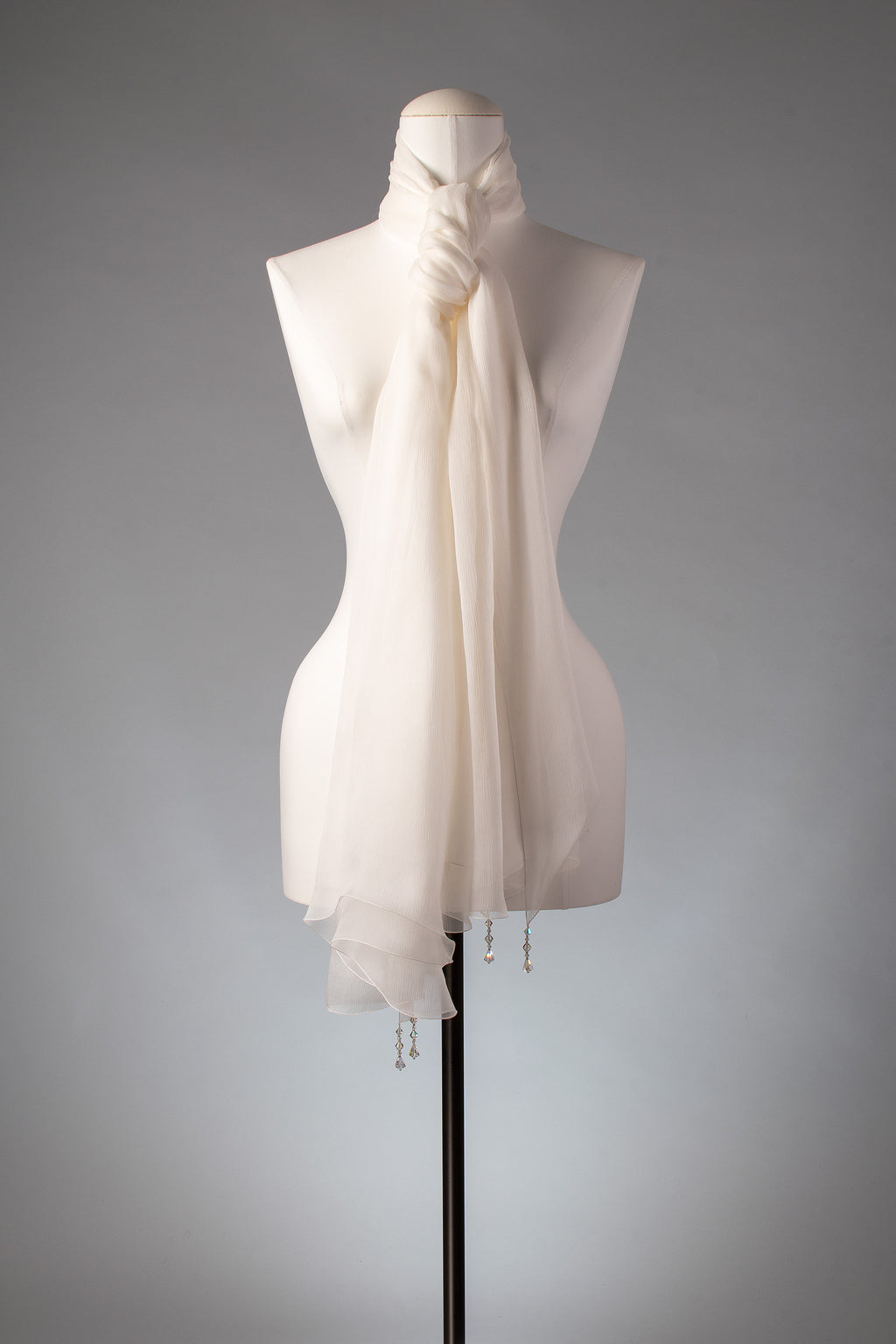 Braut-Stola | Seidenstola "Crystal Lights"