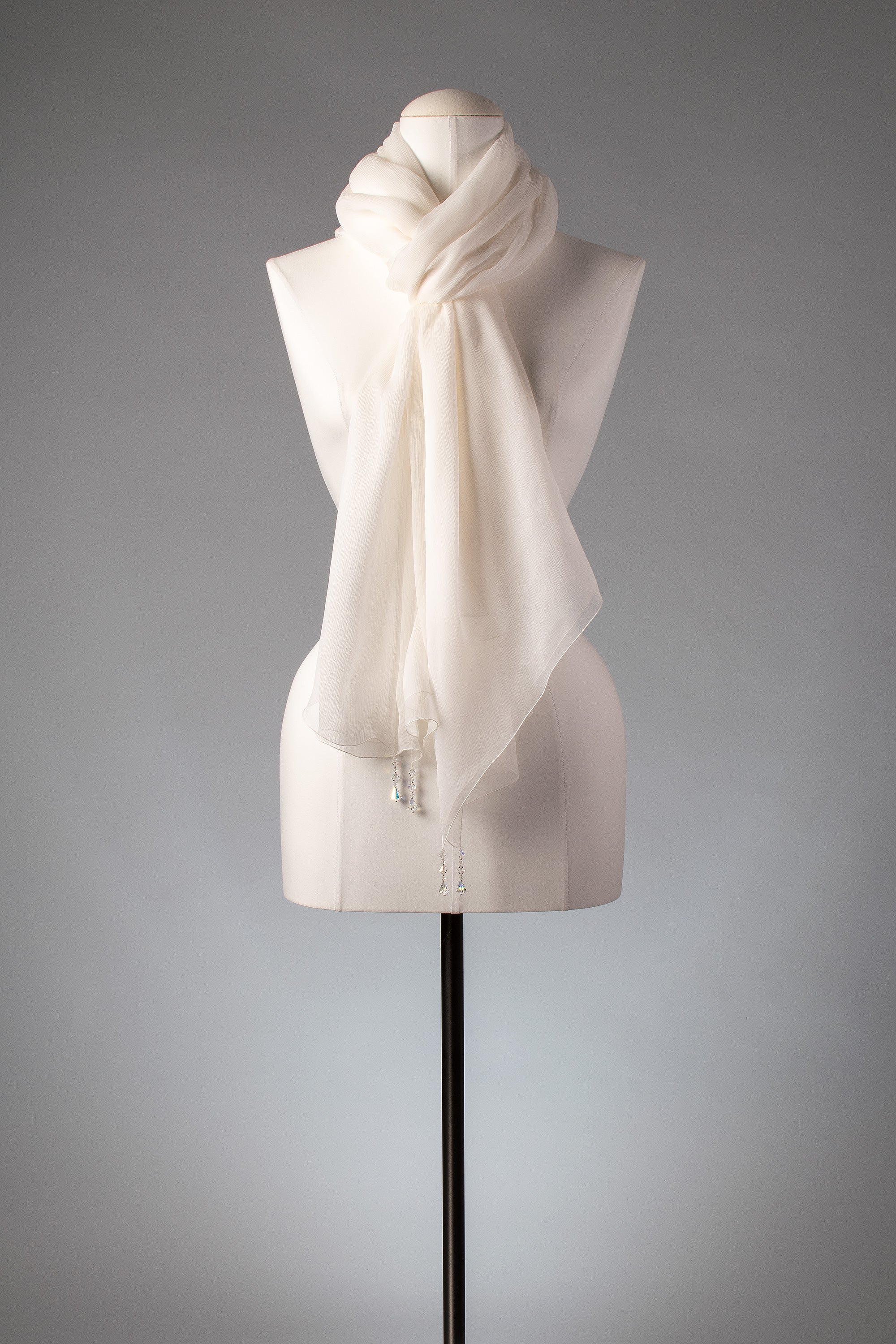 Braut-Stola | Seidenstola "Crystal Lights"