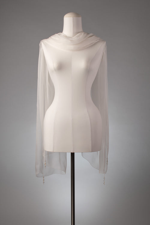 Brautstola | Seidenstola "Pure Ivory"