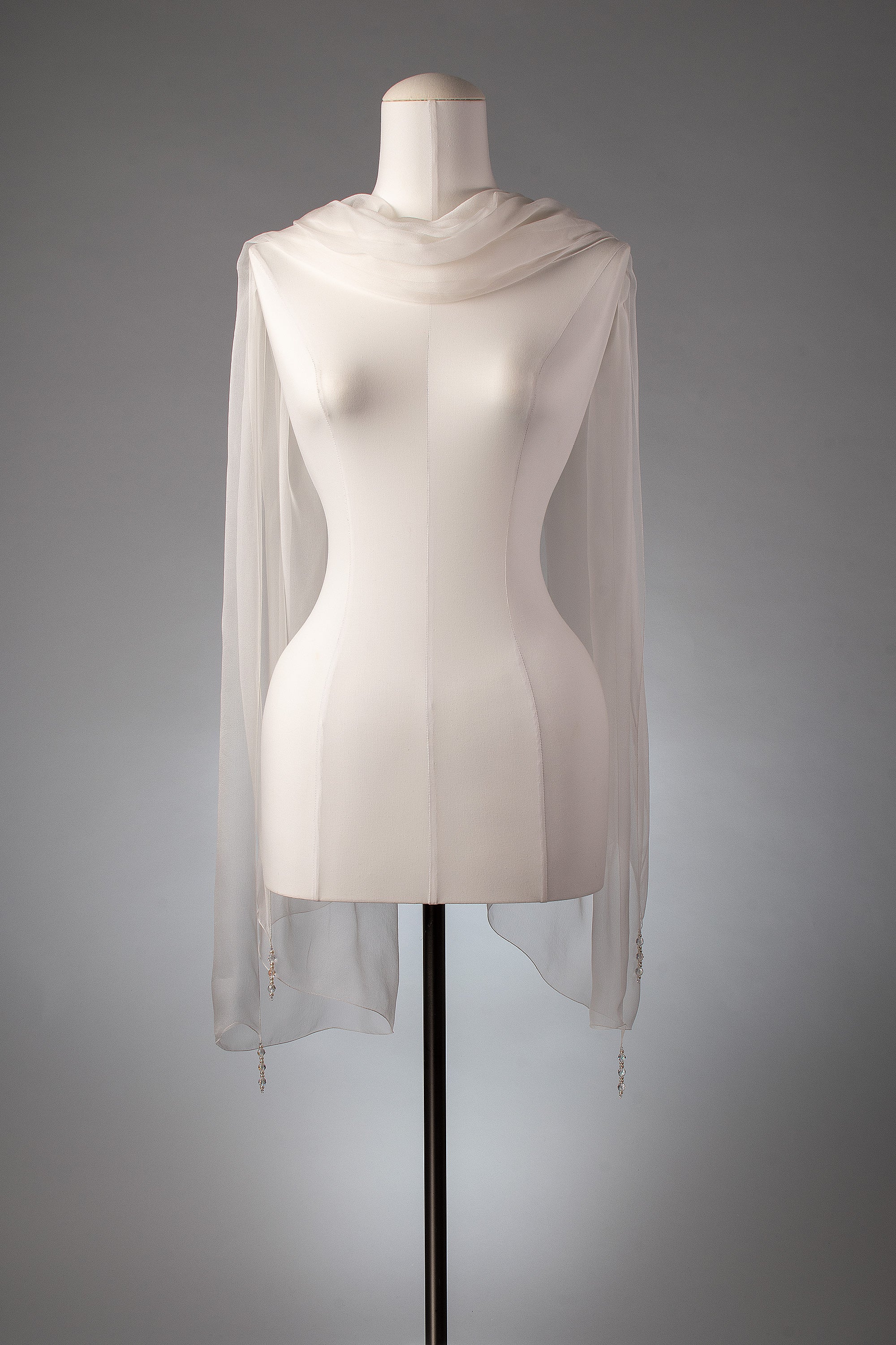 Brautstola | Seidenstola "Pure Ivory"