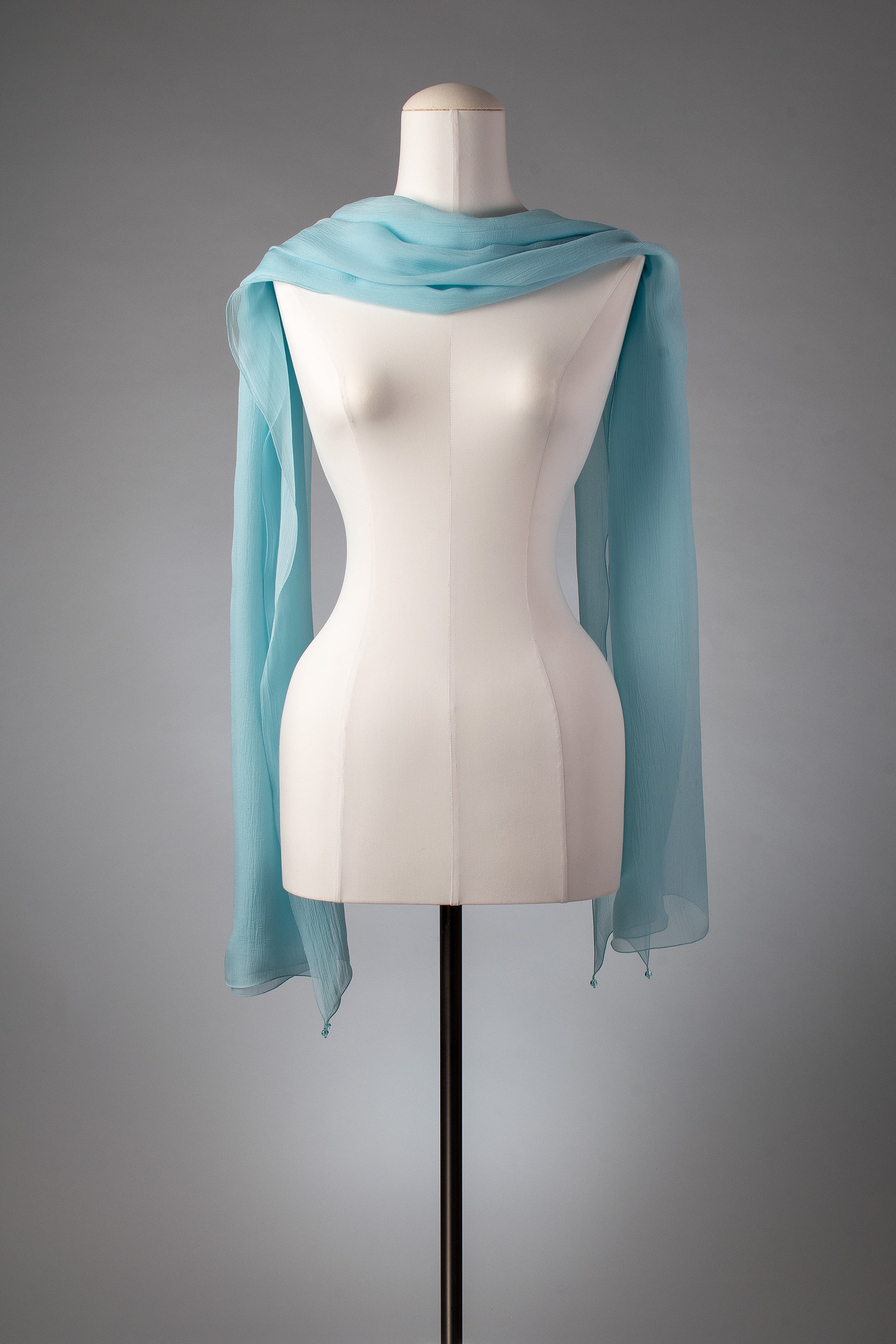 Brautstola | Seidenstola "WaterBlue"