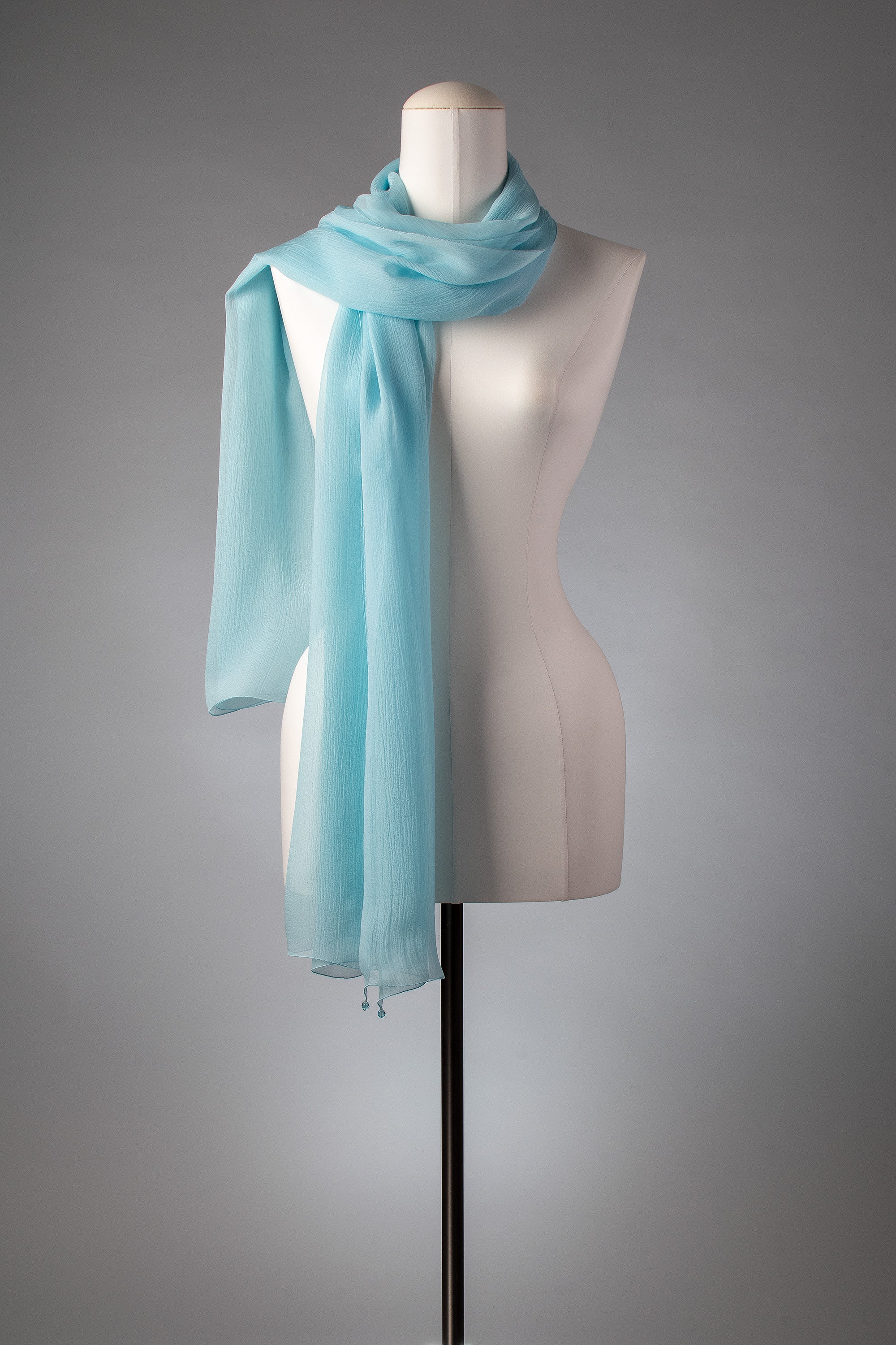 Brautstola | Seidenstola "WaterBlue"