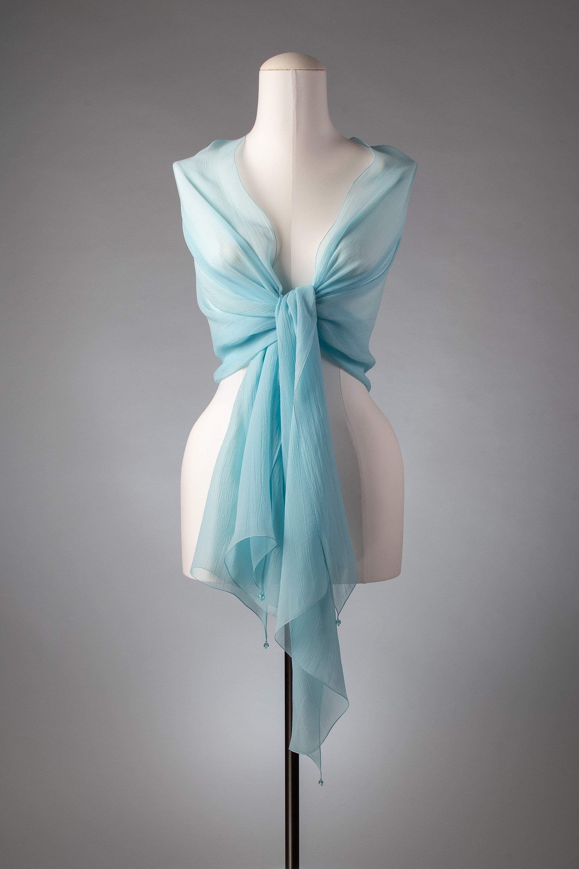 Brautstola | Seidenstola "WaterBlue"