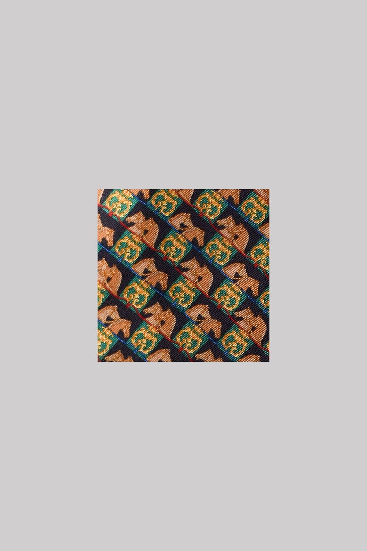Seidenschal |Unisex "Golden Equestrian Small"