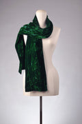 Samtschal | Damenschal "Imperial Emerald Velvet Crash"