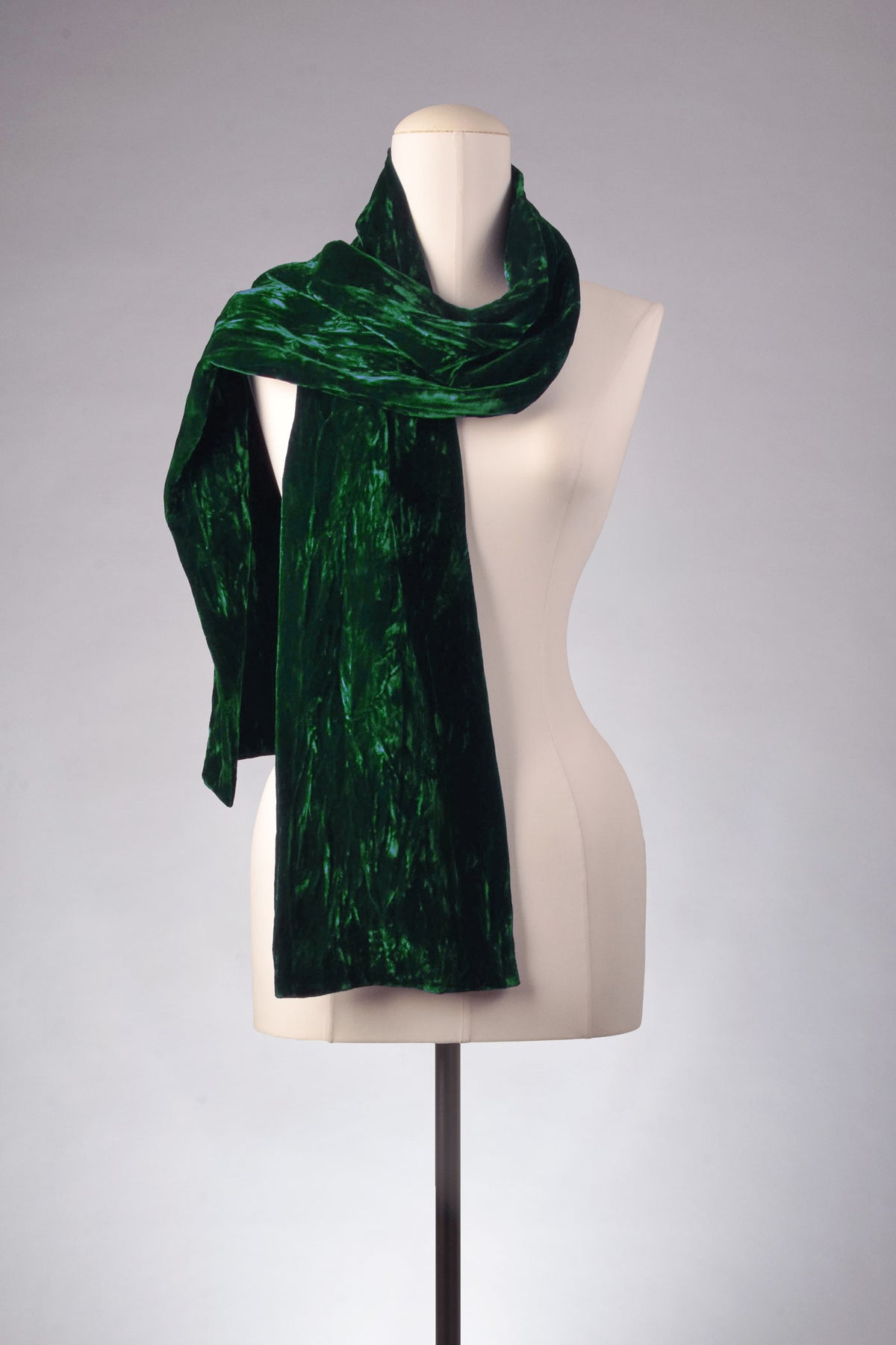 Samtschal | Damenschal "Imperial Emerald Velvet Crash"