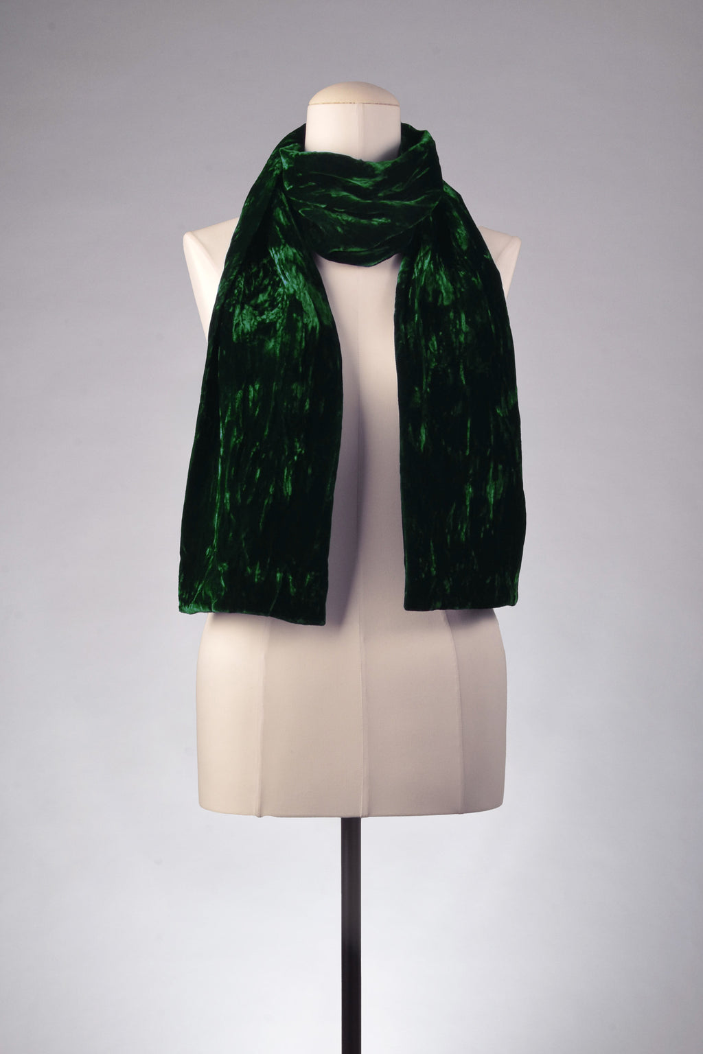 Samtschal | Damenschal "Imperial Emerald Velvet Crash"