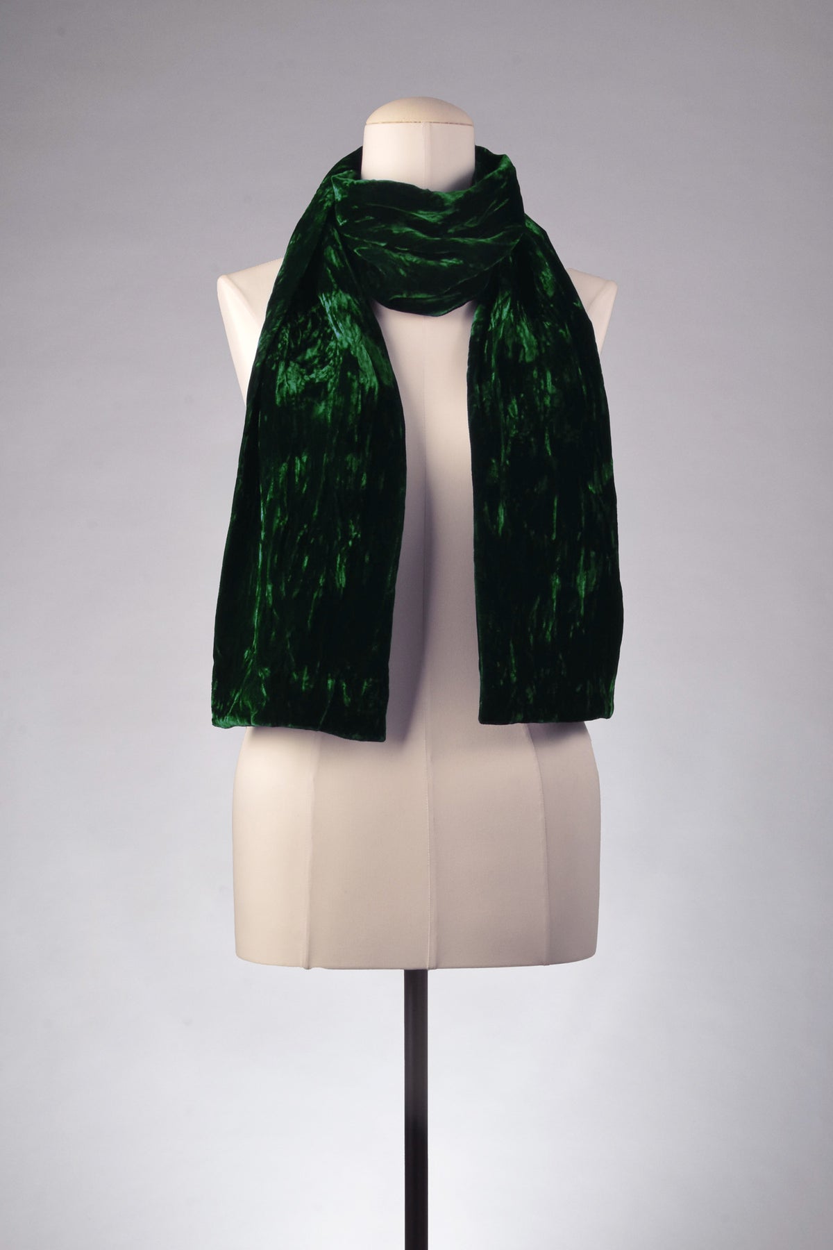 Samtschal | Damenschal "Imperial Emerald Velvet Crash"