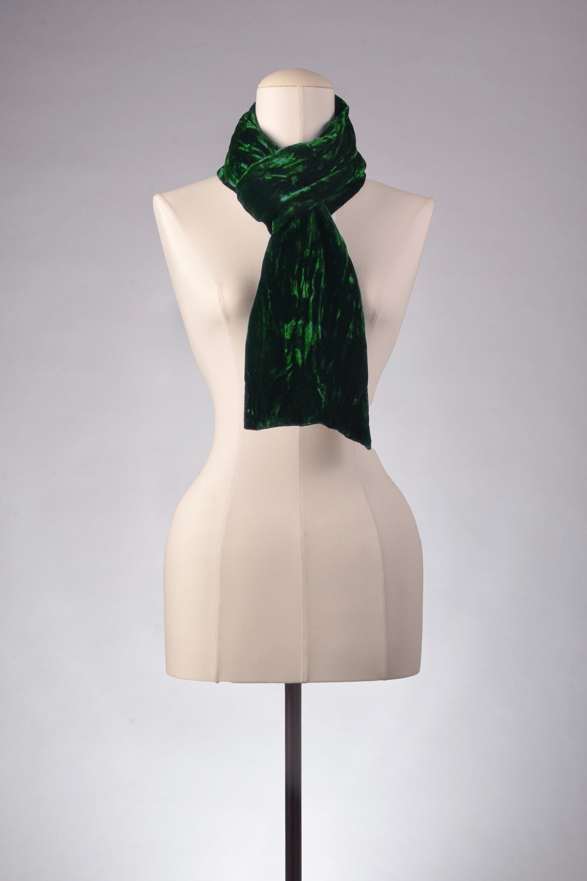 Samtschal | Damenschal "Imperial Emerald Velvet Crash"