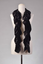 Samtschal | Damenschal "Black Velvet Cascade"