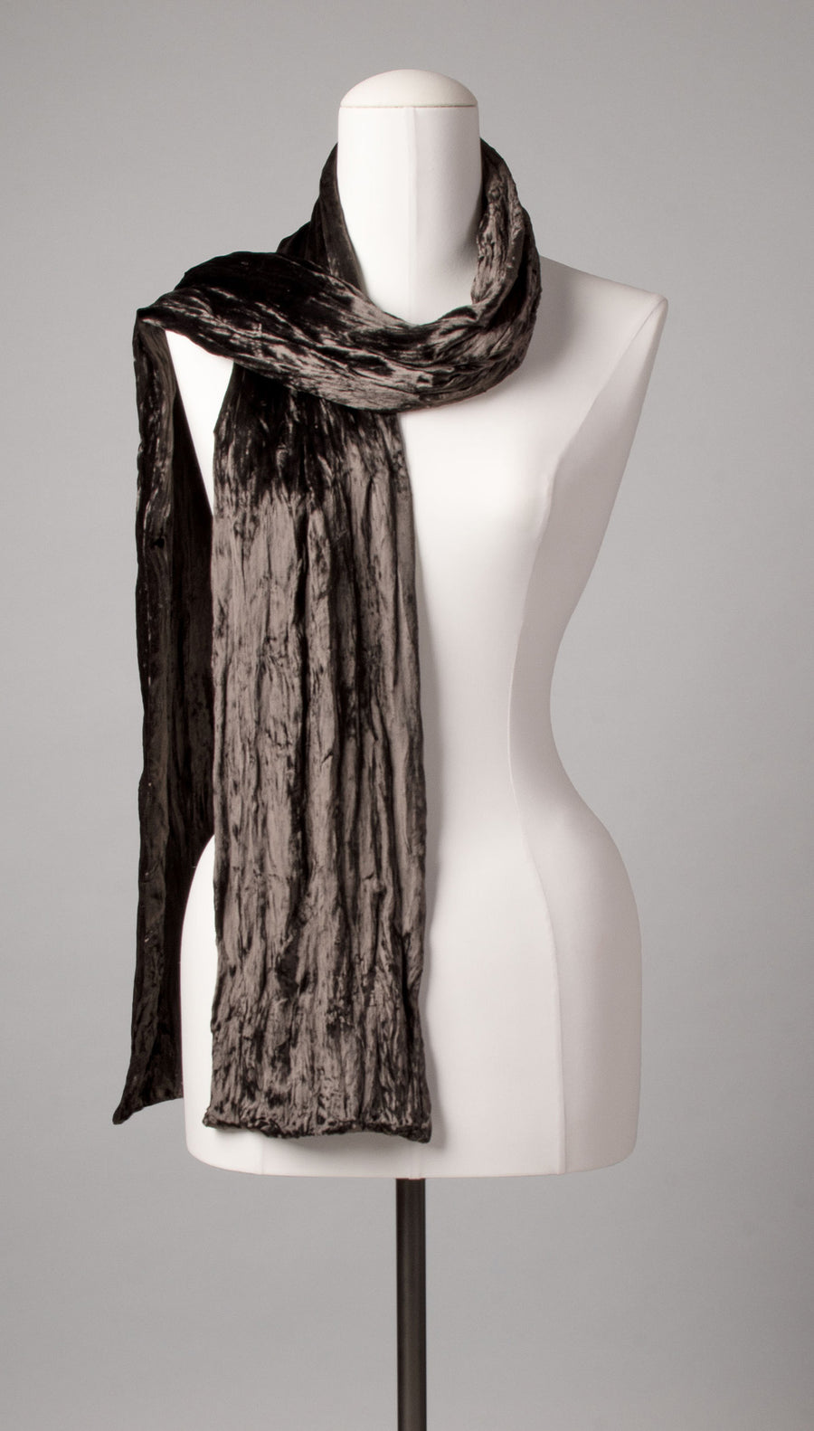 Samtschal | Damenschal "Browny Hearts"