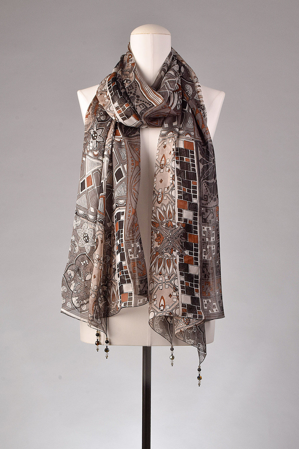 Seidenschal | Damenschal "Tribal Mosaic"
