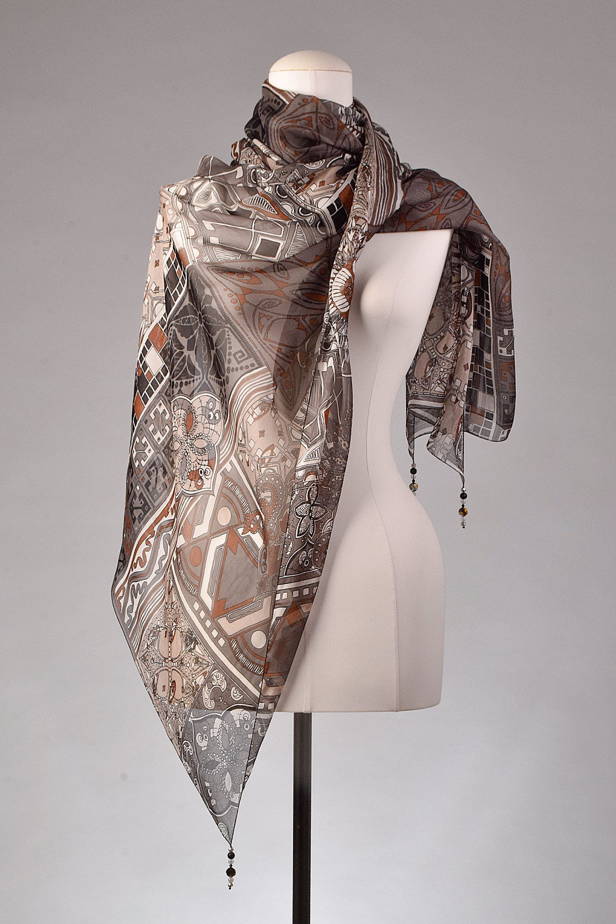Seidenschal | Damenschal "Tribal Mosaic"