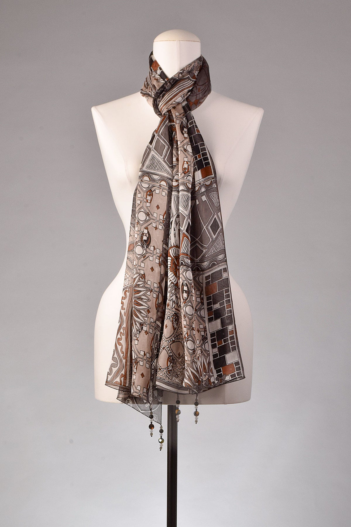 Seidenschal | Damenschal "Tribal Mosaic"