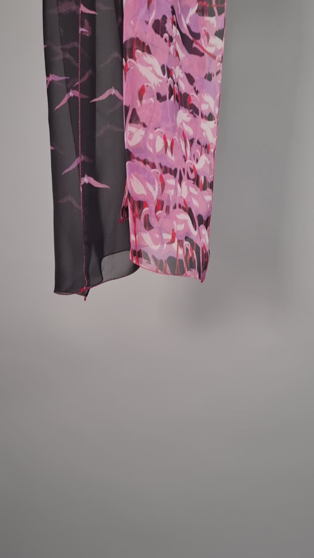 Seidenschal | Damenschal "Pink Flamingo"