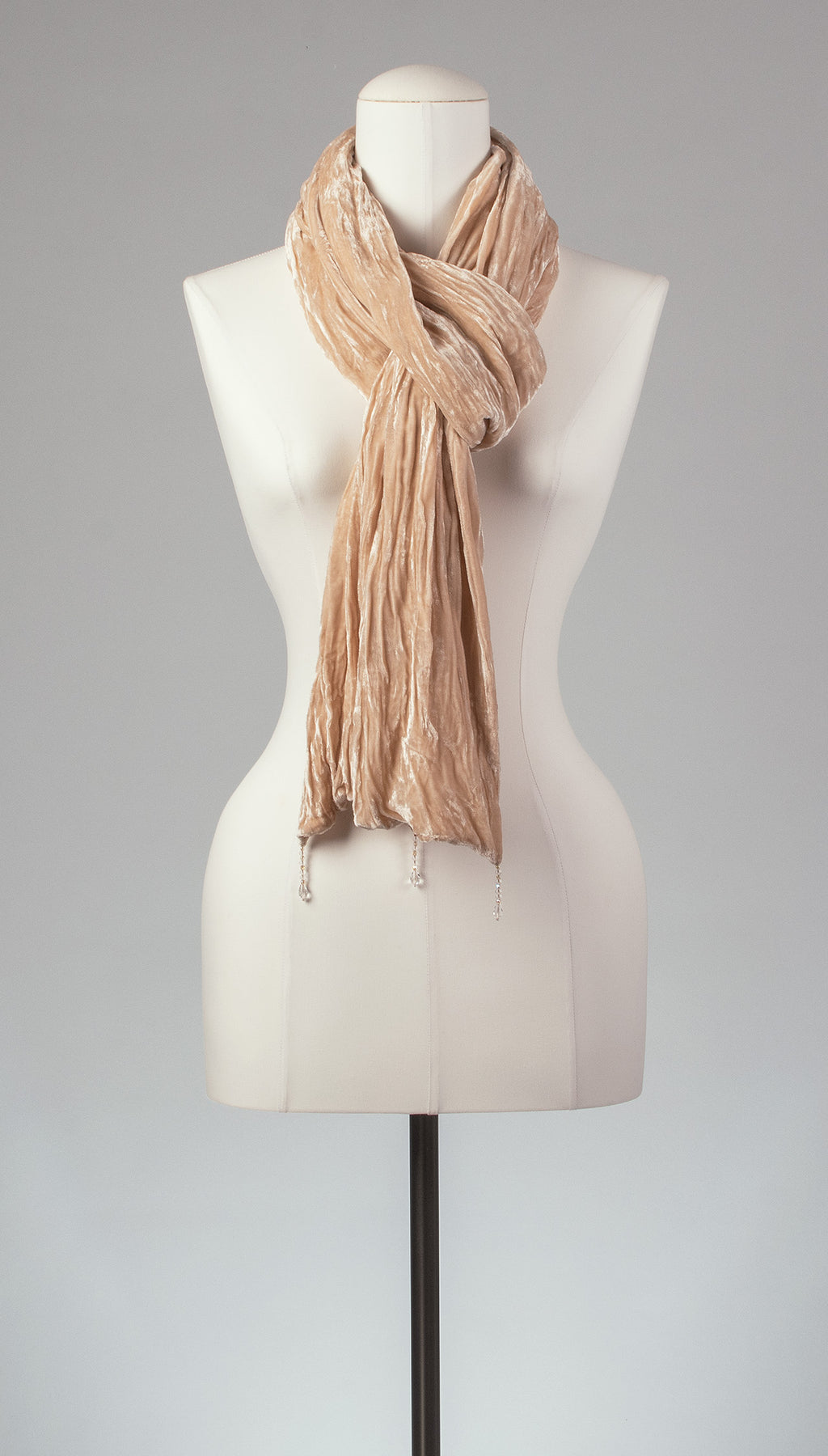 Samtschal | Damenschal "Powder Velvet Wrinkle Crash"