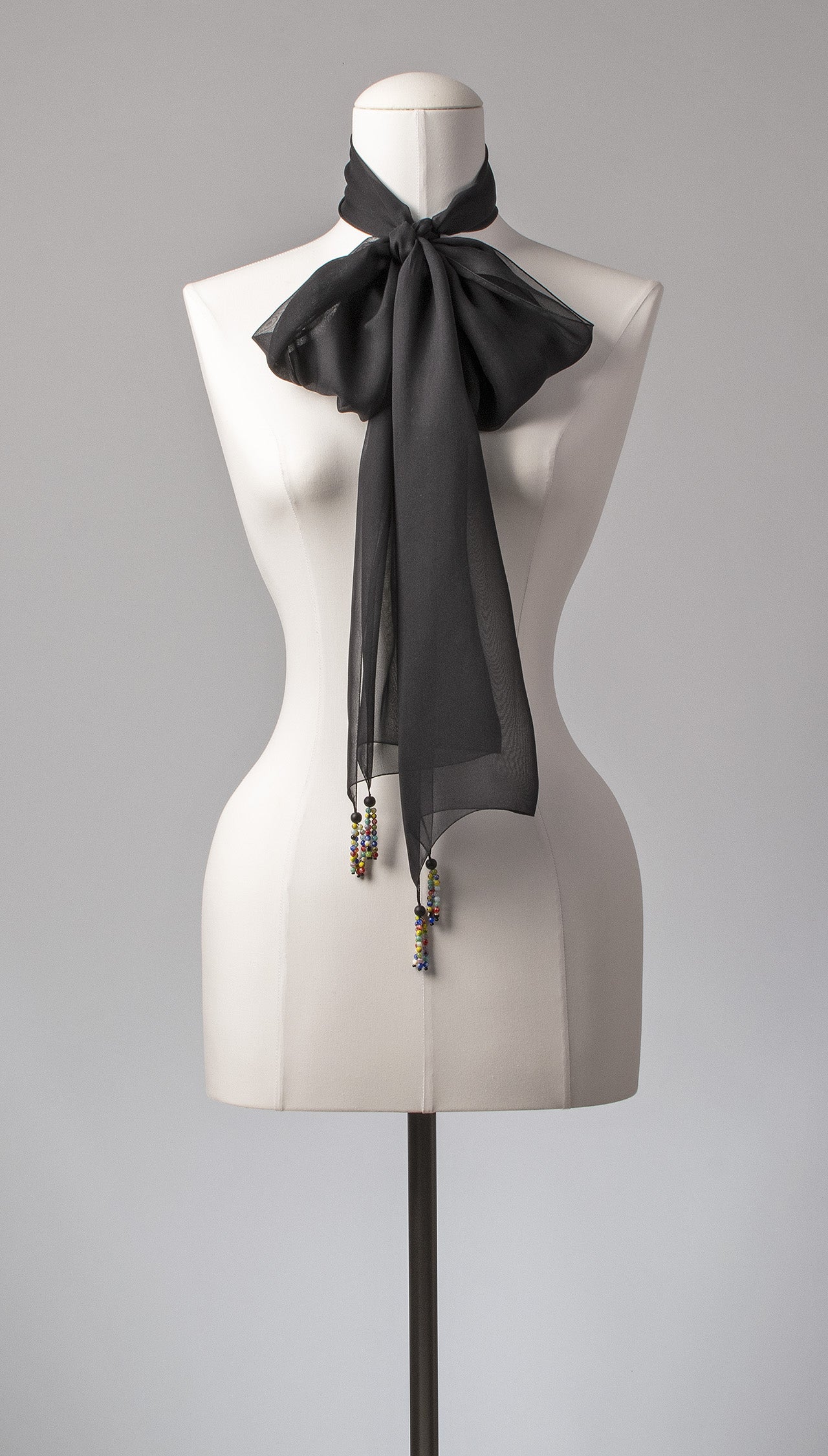 Seidenschal | Damenschal "Black Millefiori"
