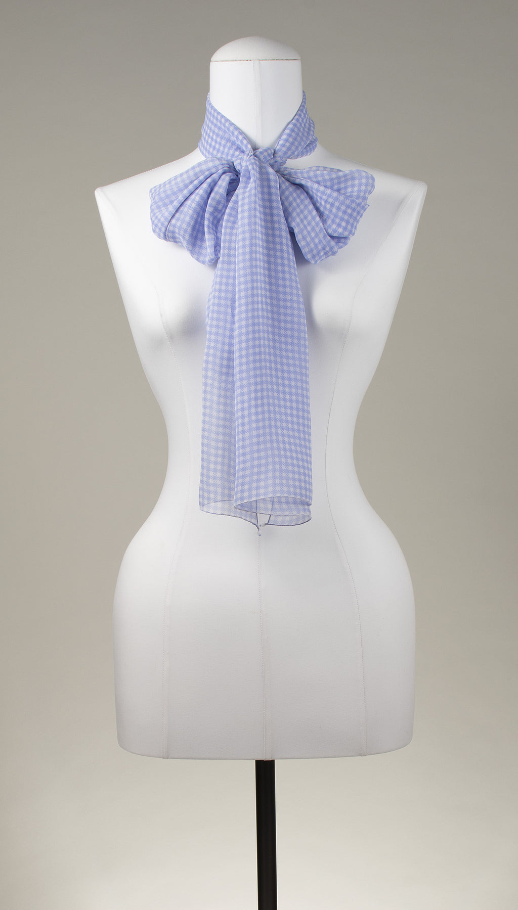 Seidenschal | Damenschal "Blue and White Vichy"