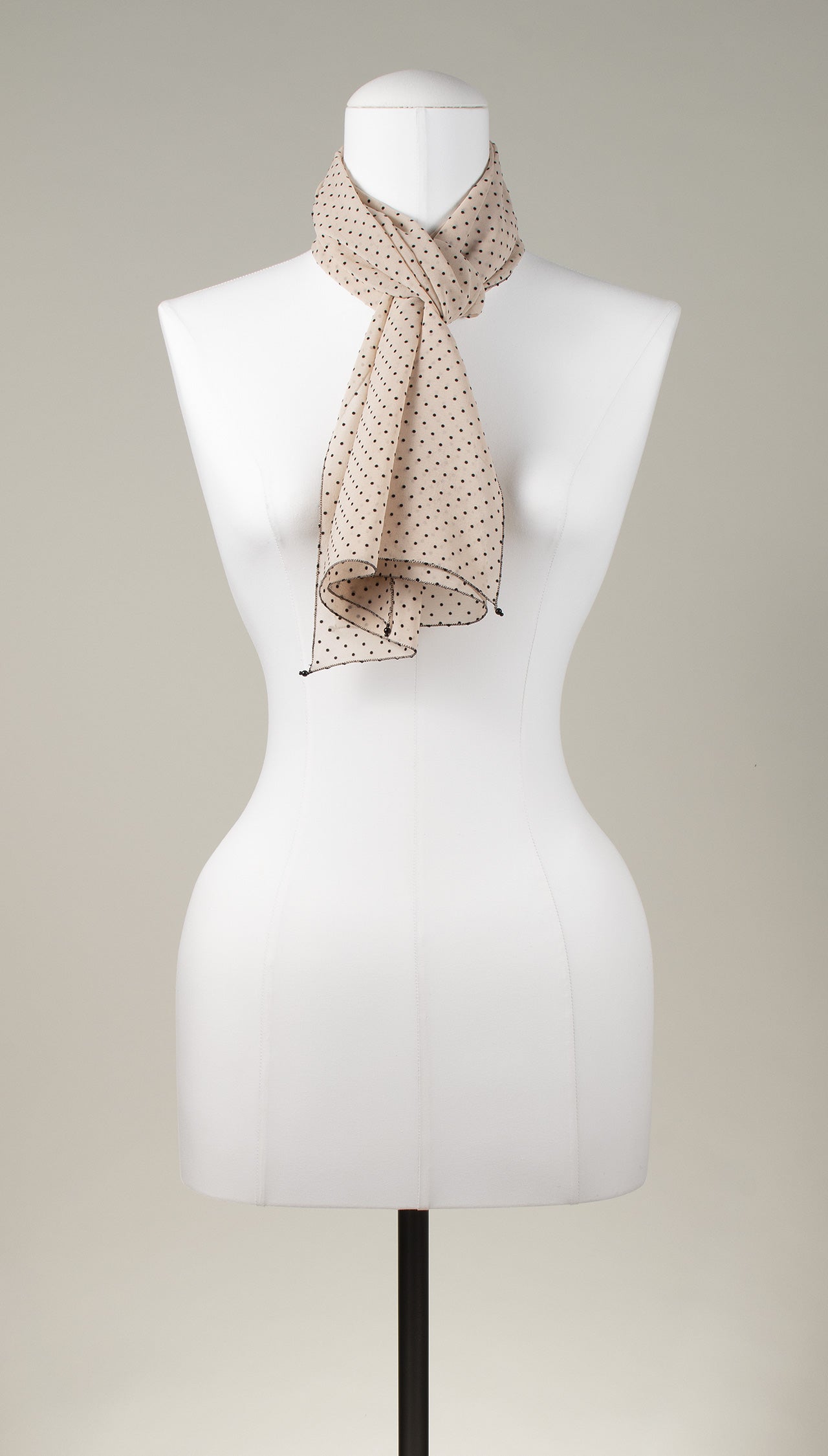 Seidenschal | Damenschal "Dotted Nude"