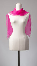 Seidenschal | Damenschal "Hot Pink Slim"