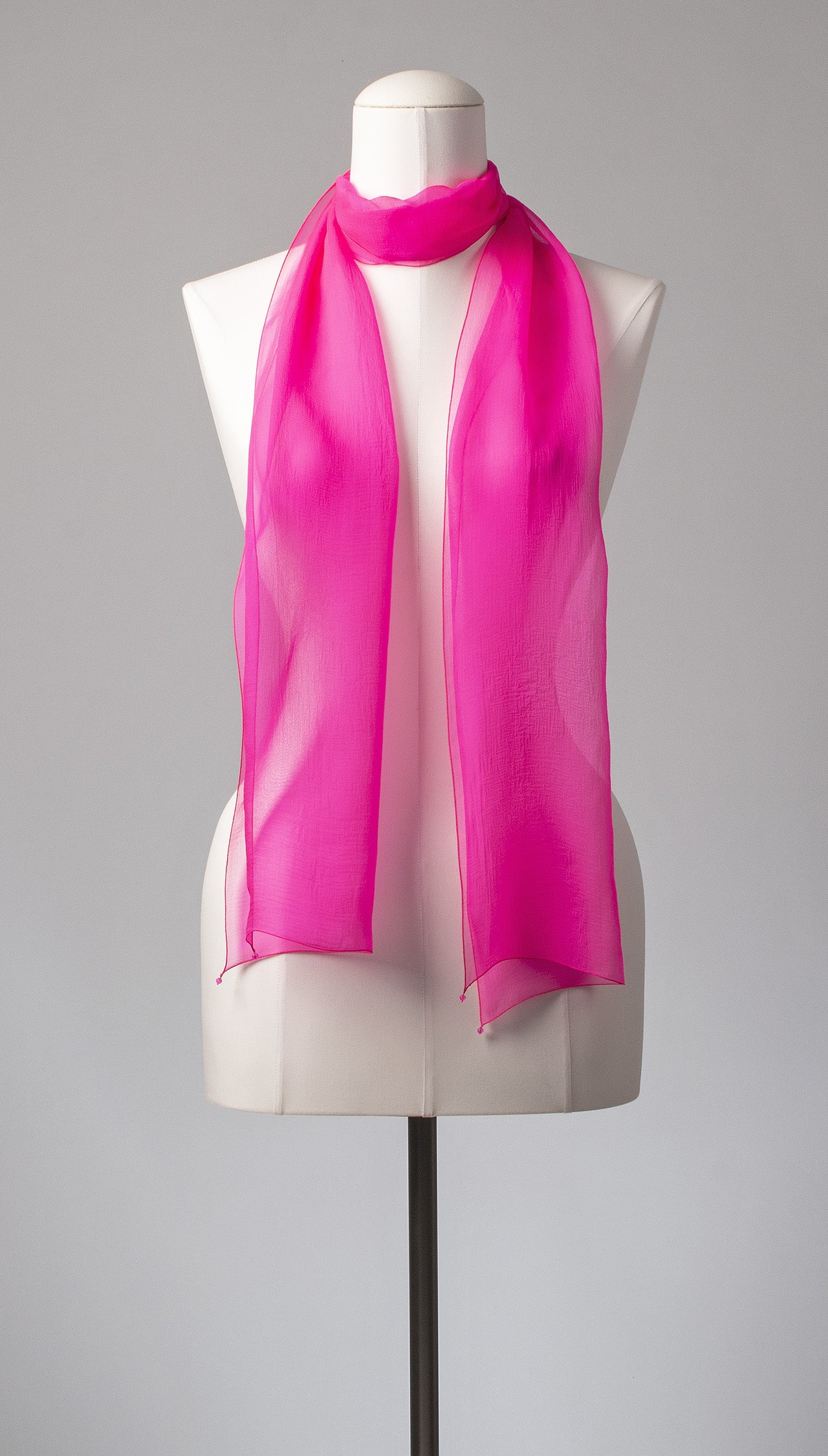 Seidenschal | Damenschal "Hot Pink Slim"