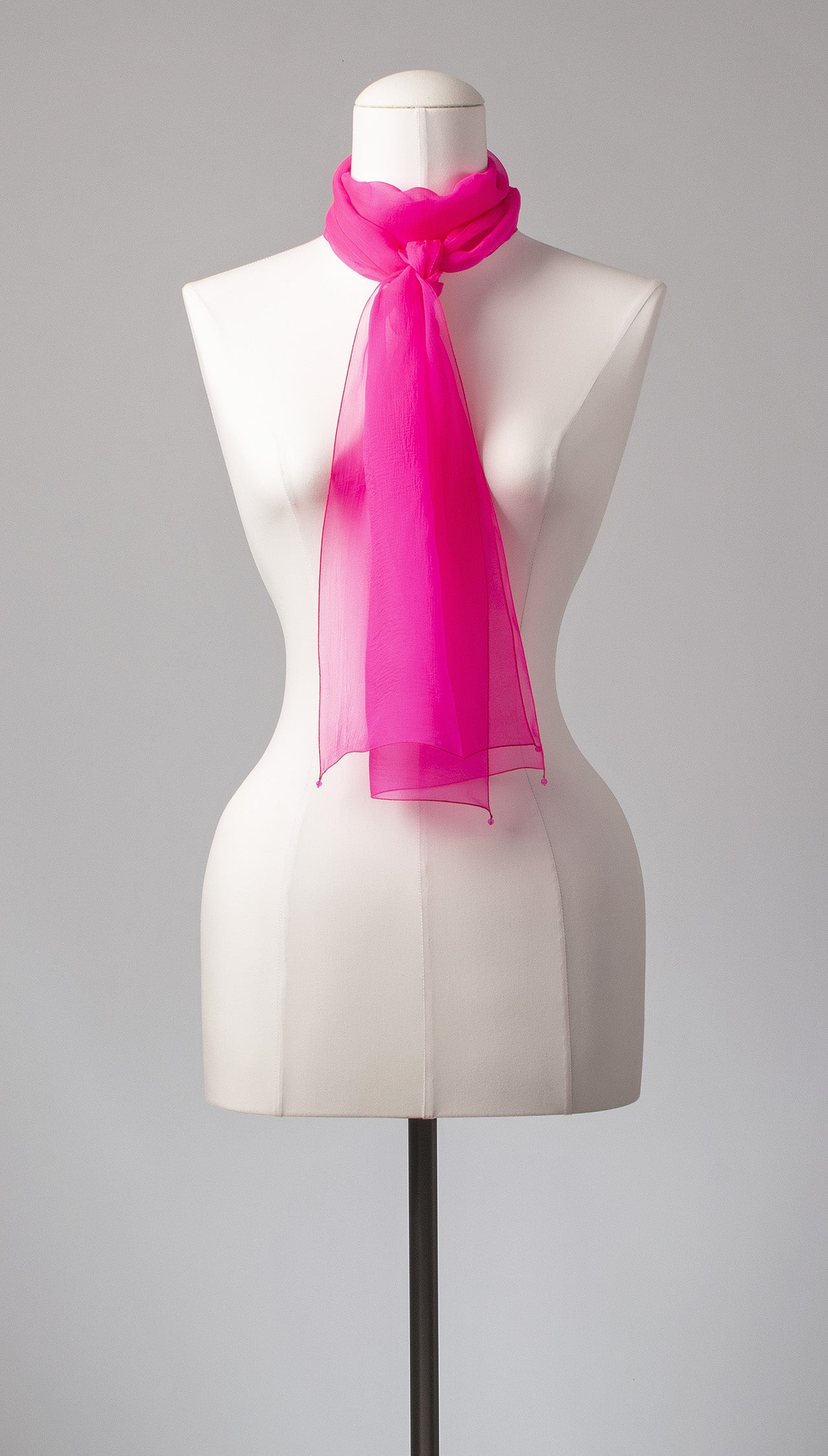 Seidenschal | Damenschal "Hot Pink Slim"