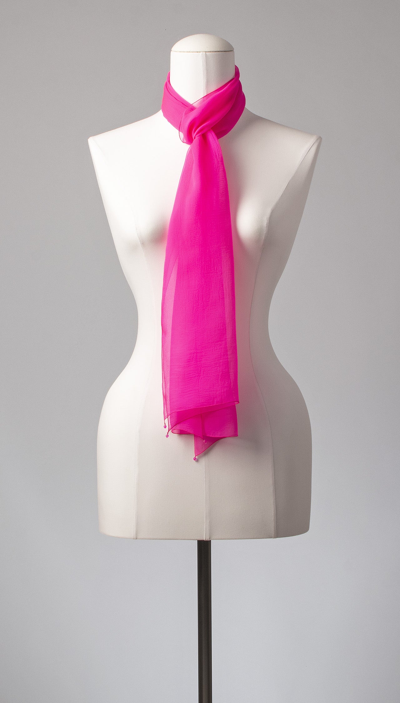 Seidenschal | Damenschal "Hot Pink Slim"