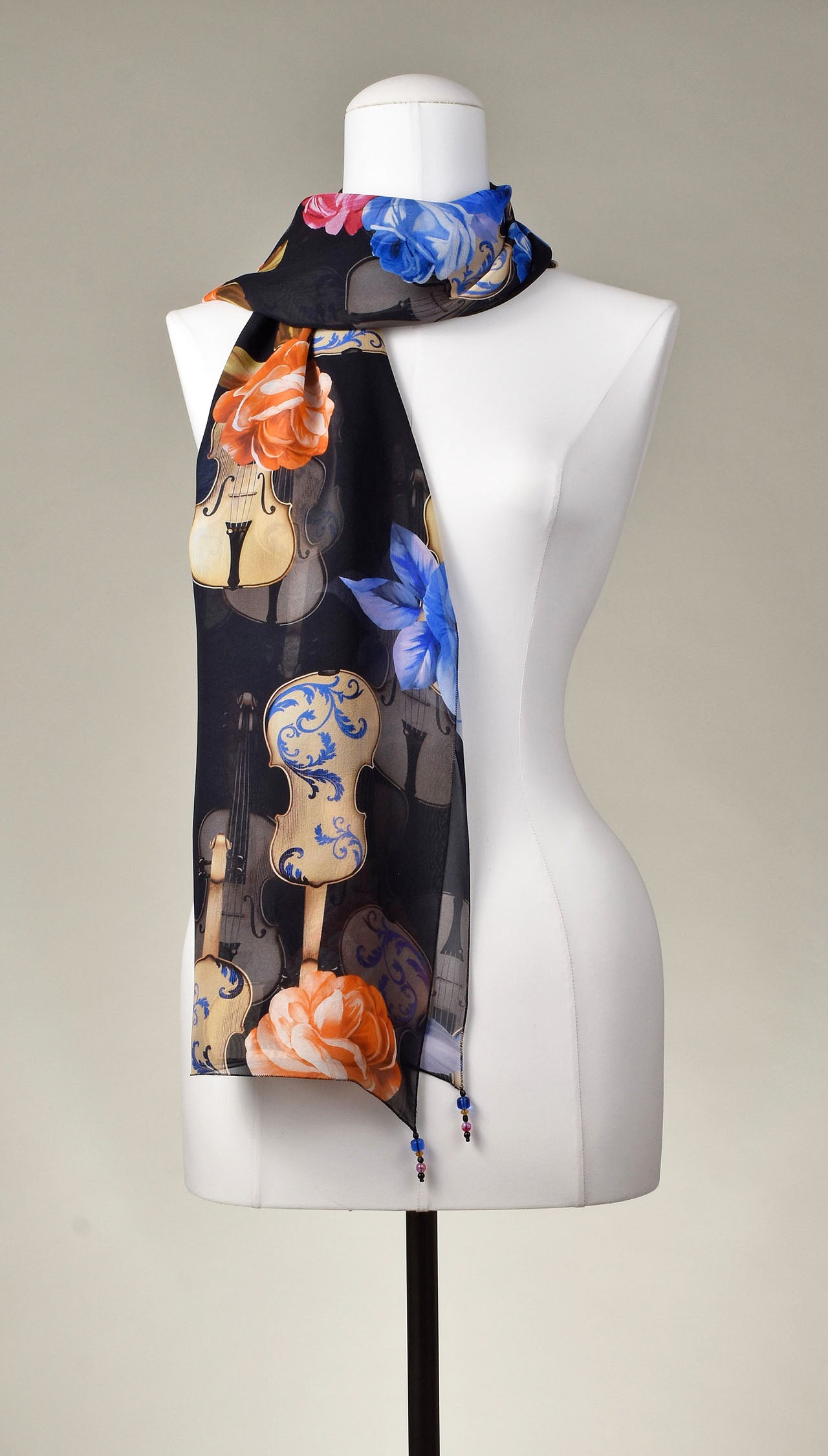 Seidenschal | Damenschal "Allegro Flowers"