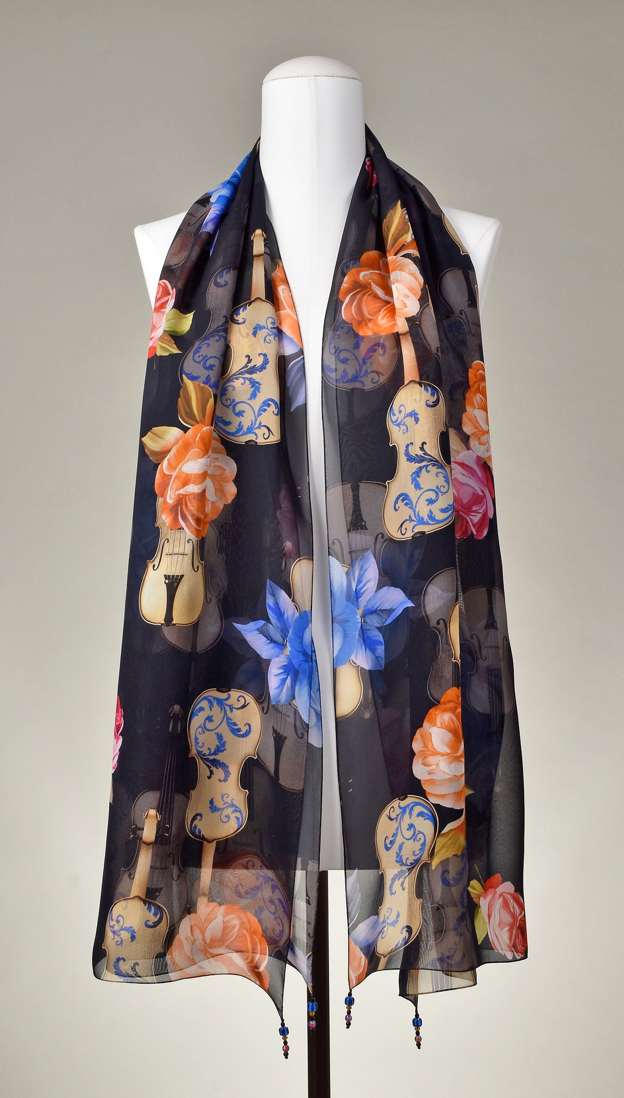 Seidenschal | Damenschal "Allegro Flowers"