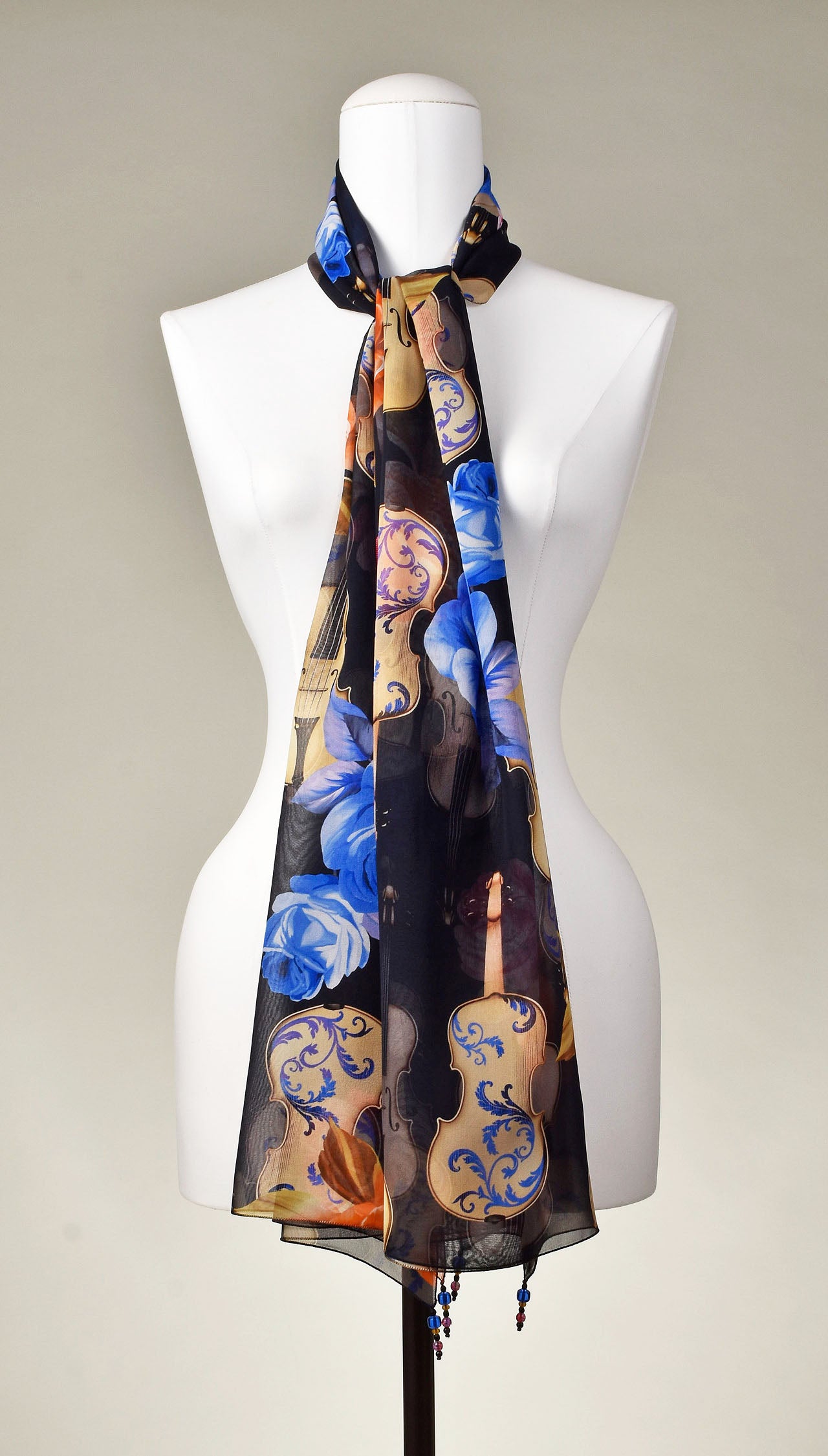 Seidenschal | Damenschal "Allegro Flowers"