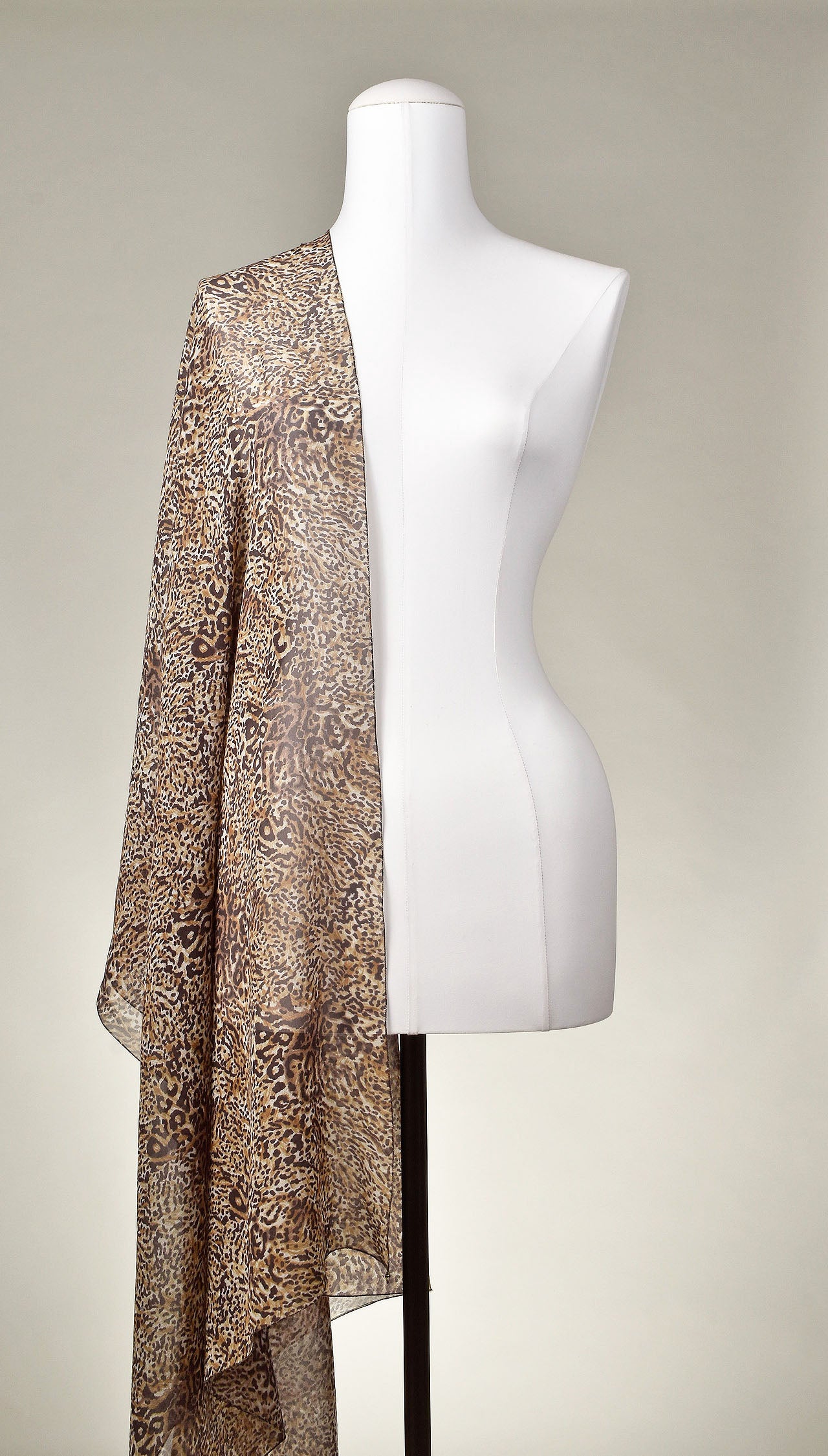 Seidenschal | Damenschal "Brown Leo"