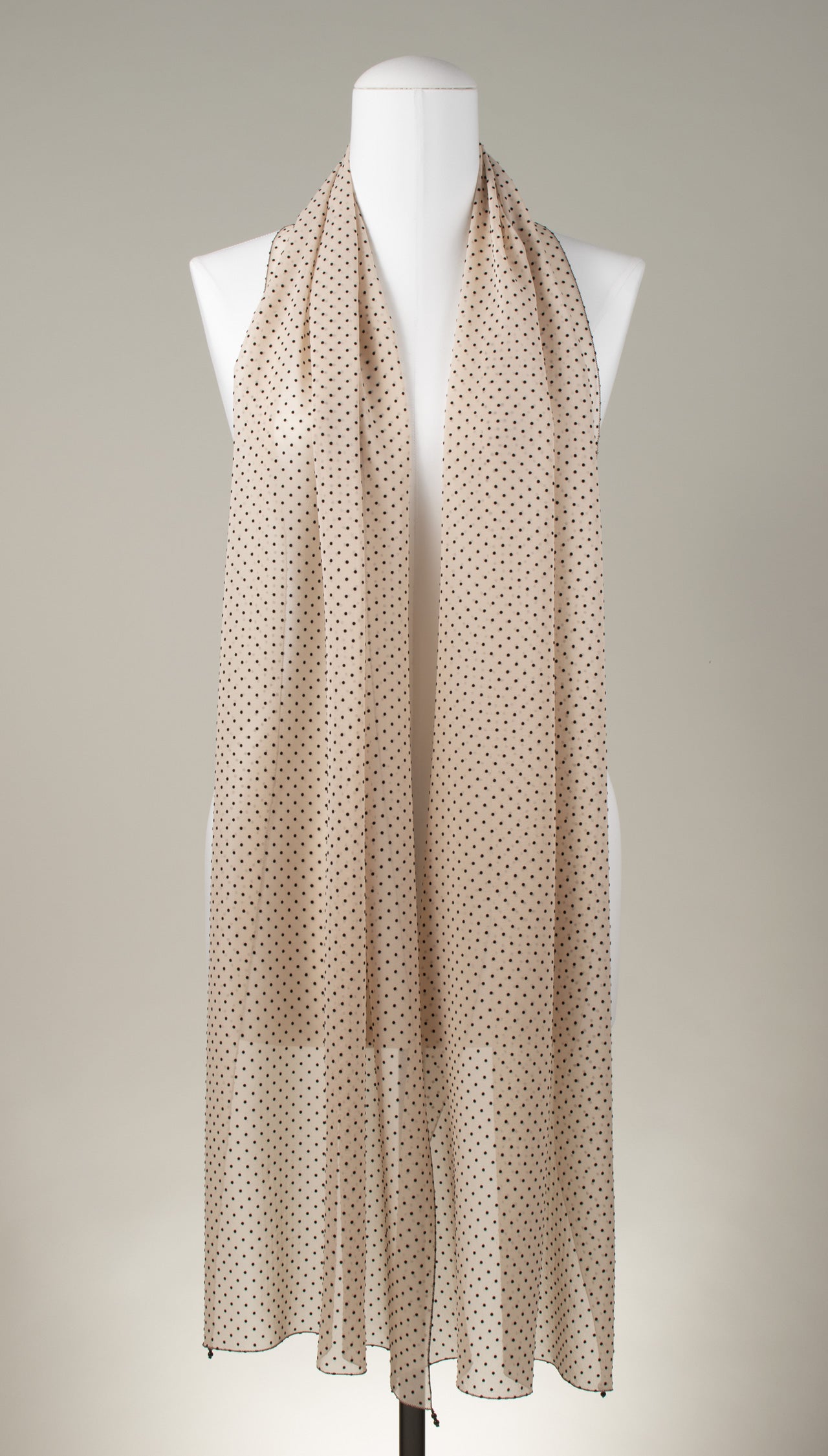 Seidenschal | Damenschal "Dotted Nude Long"