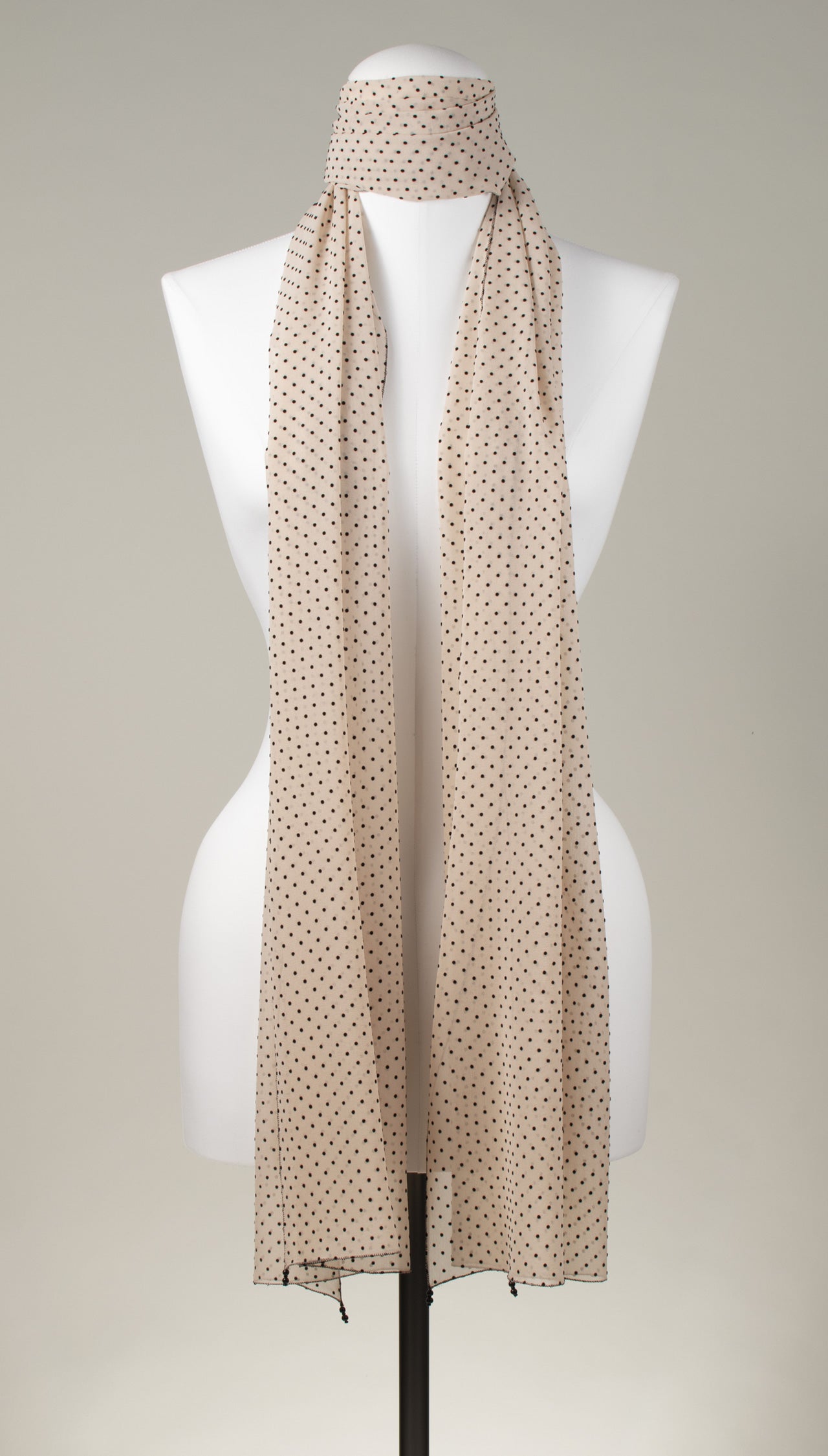 Seidenschal | Damenschal "Dotted Nude Long"