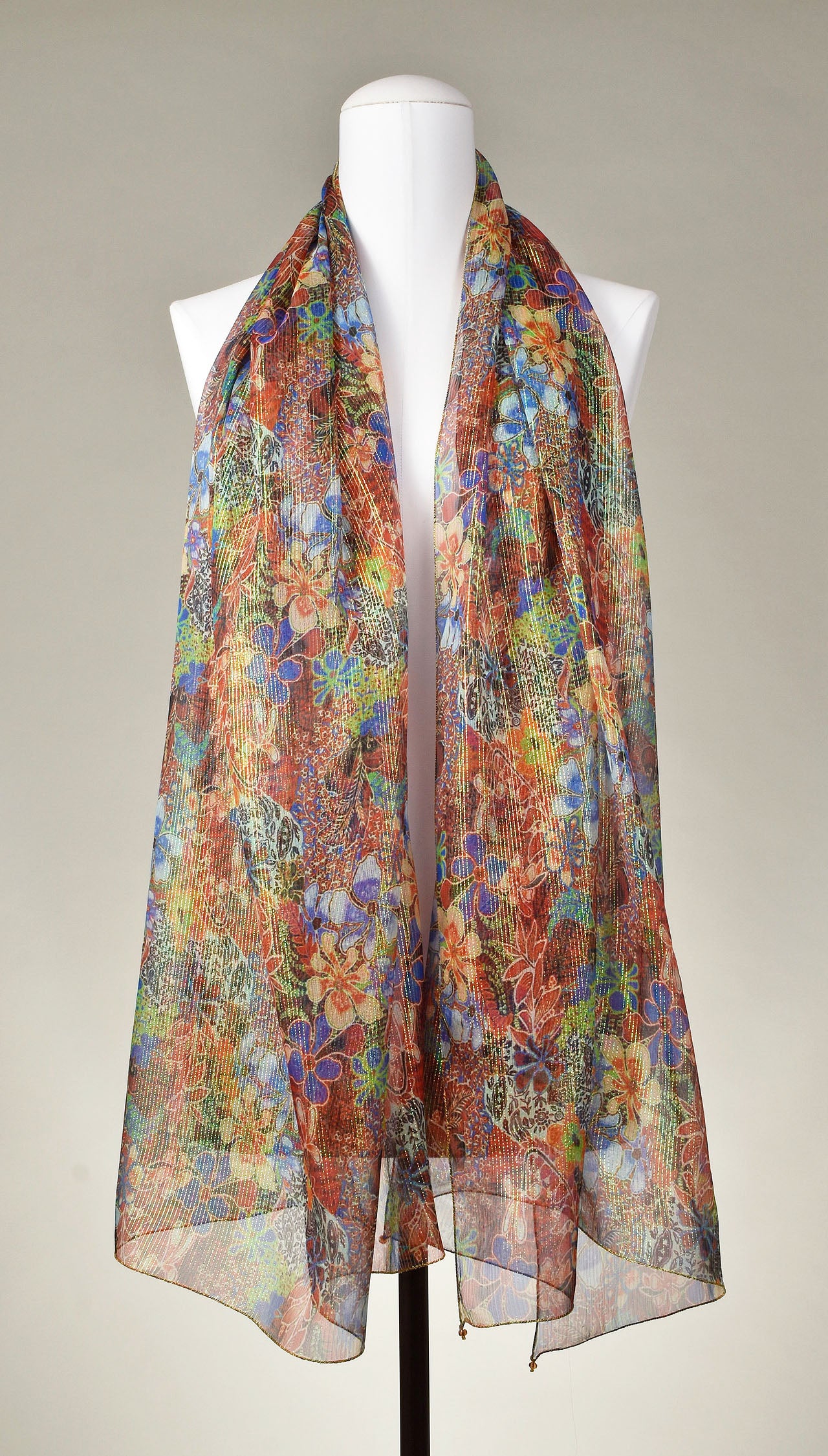 Seidenschal | Damenschal "Golden Paradise"