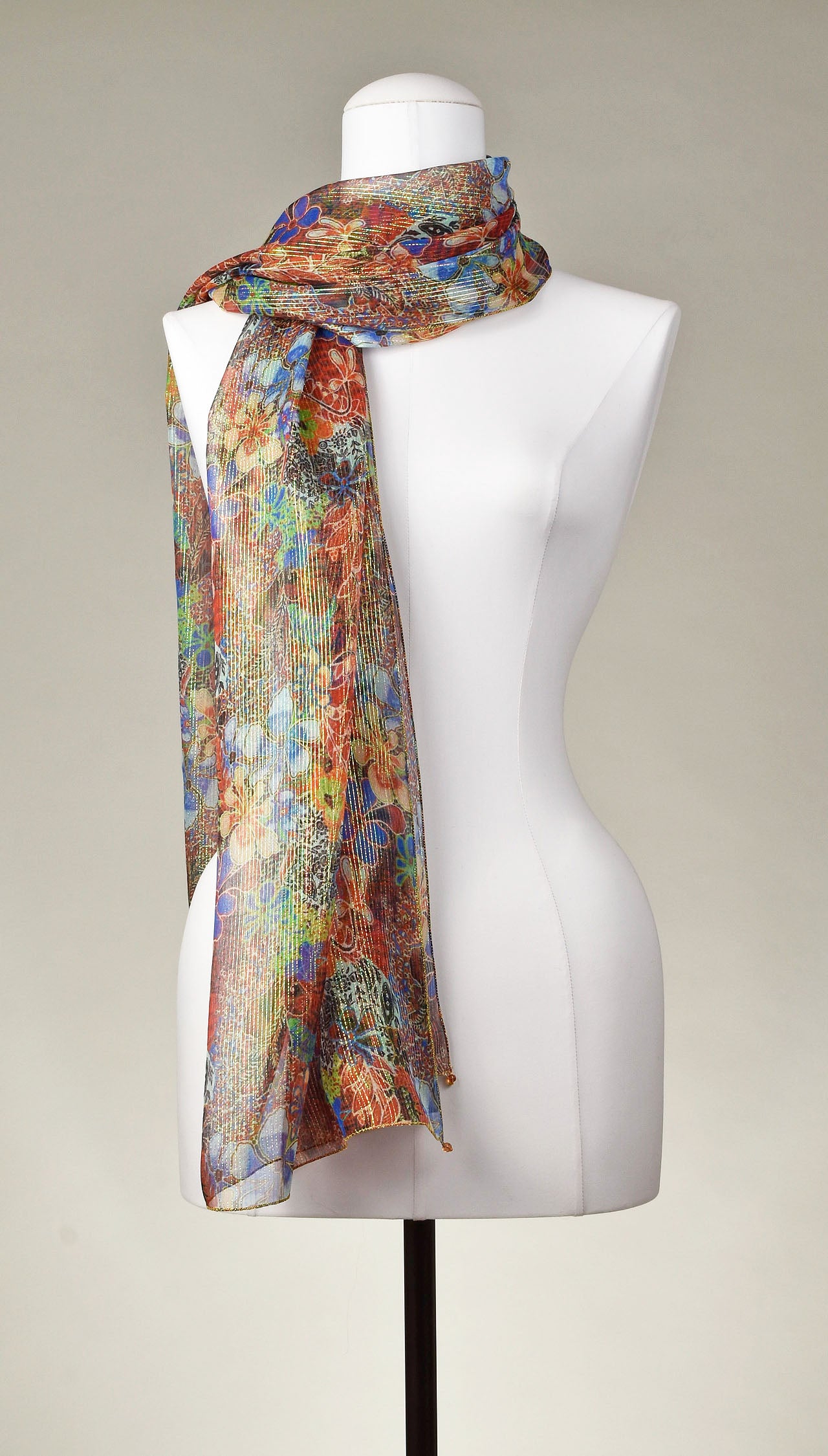 Seidenschal | Damenschal "Golden Paradise"