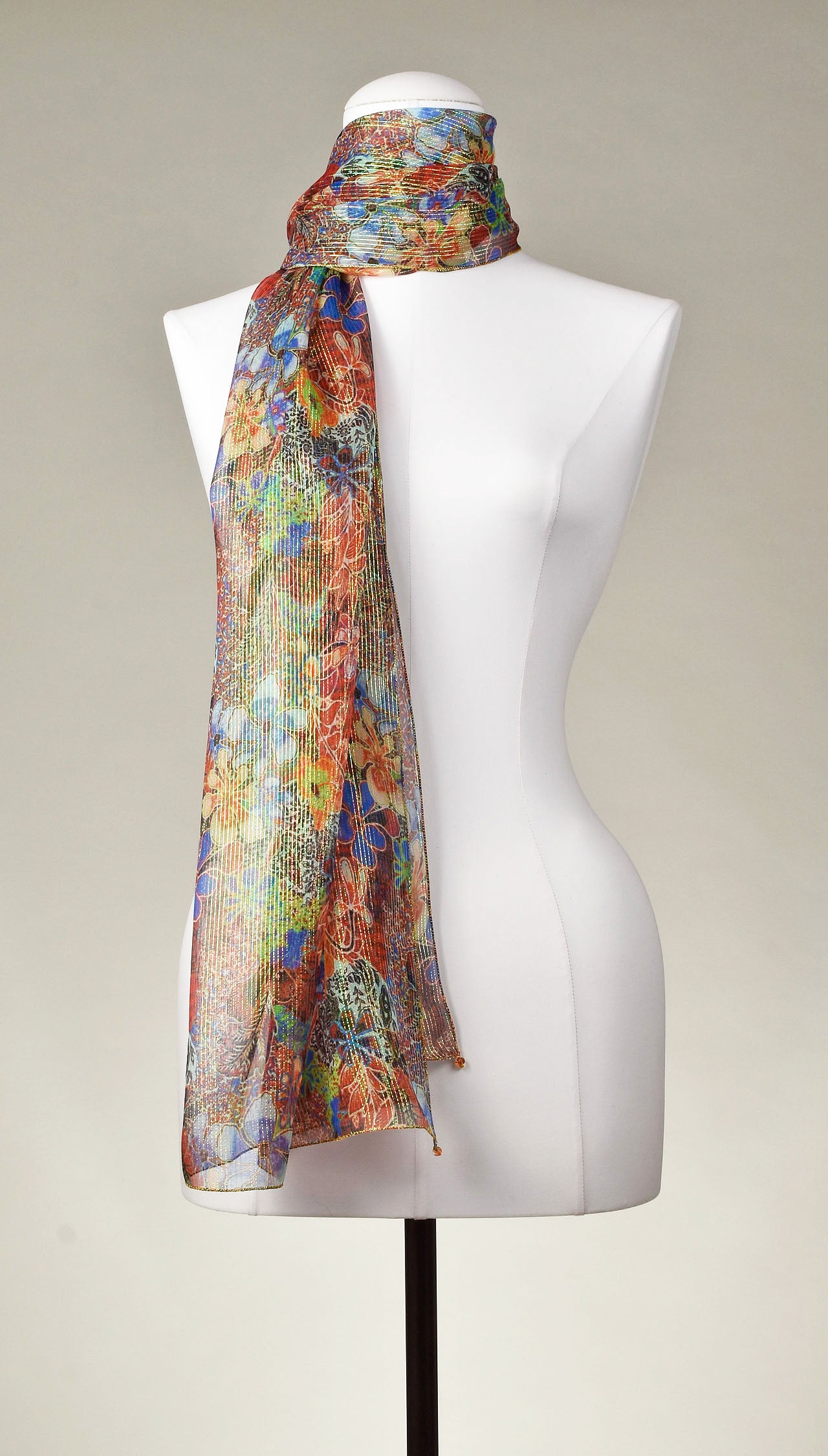 Seidenschal | Damenschal "Golden Paradise"