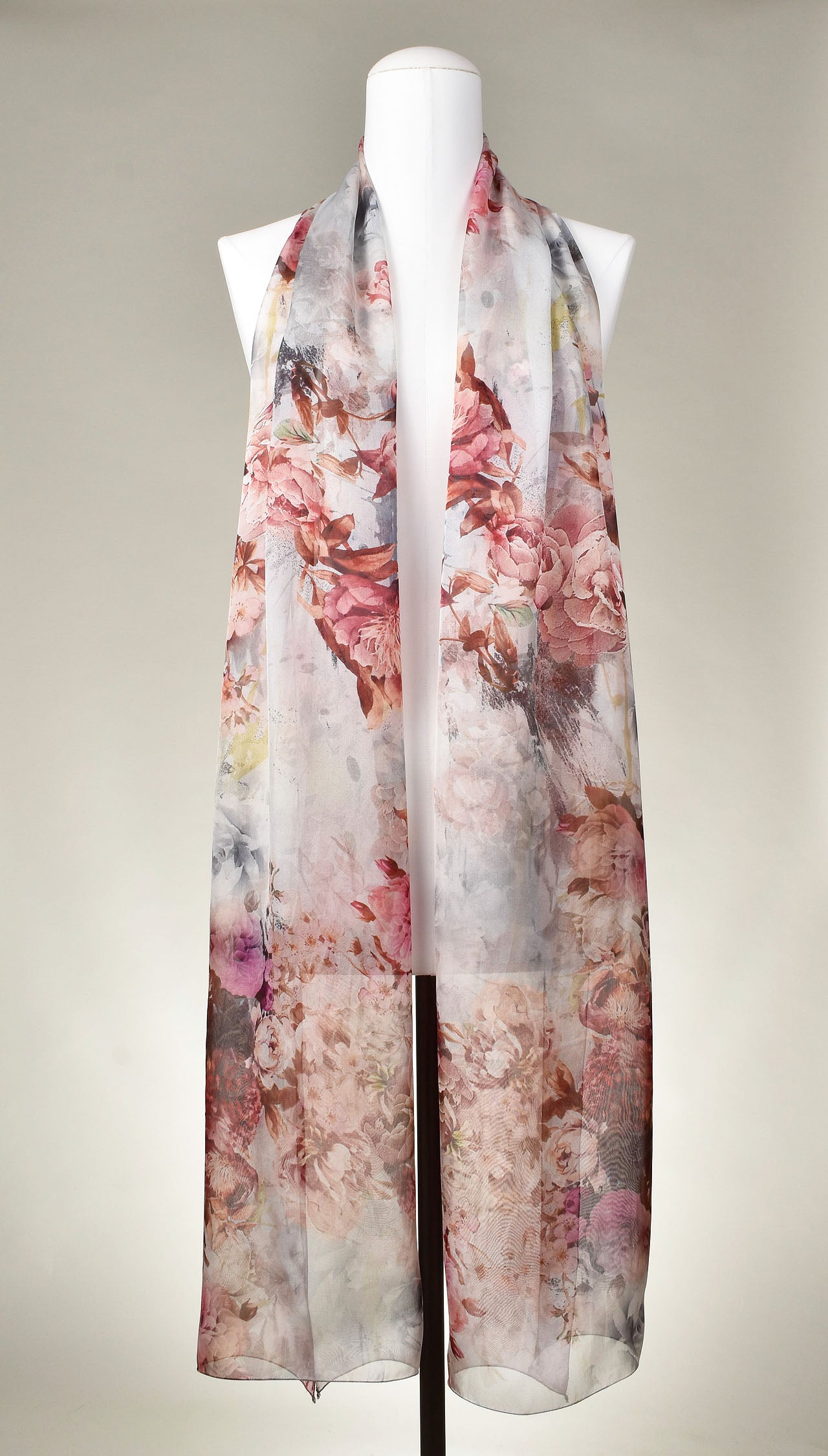 Seidenschal | Damenschal "Hazy Roses"