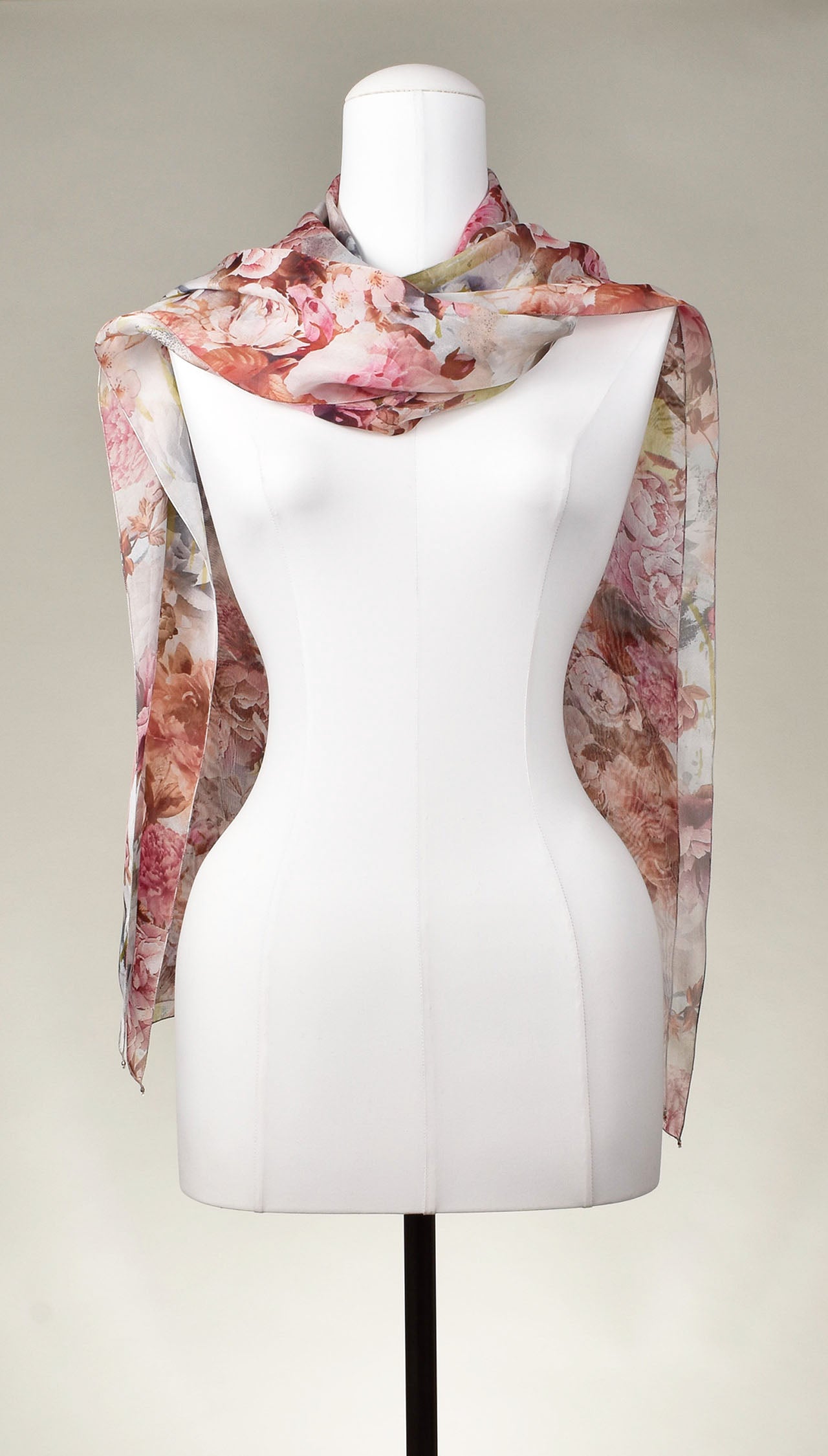 Seidenschal | Damenschal "Hazy Roses"