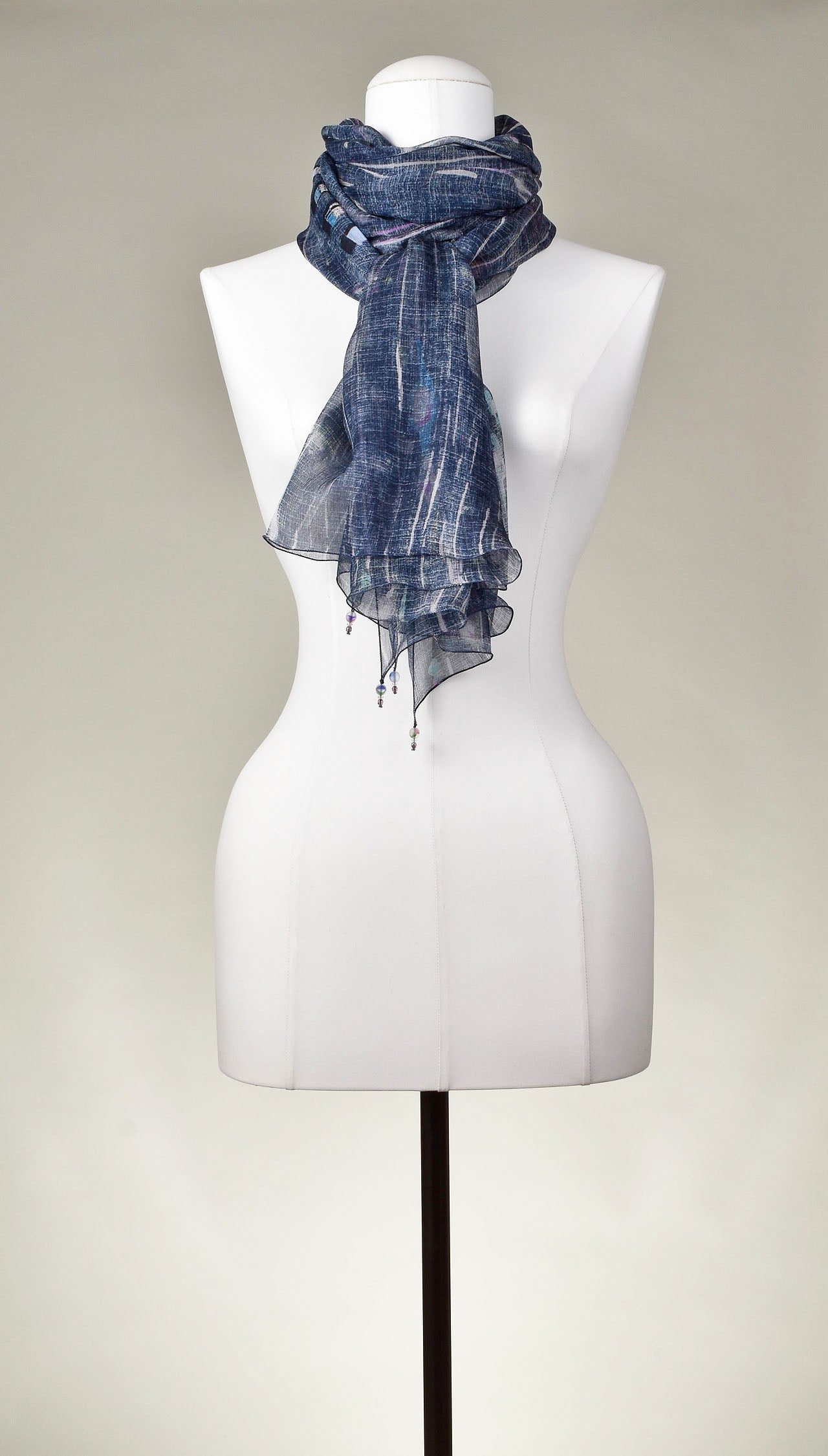 Seidenschal | Damenschal "Jeans"